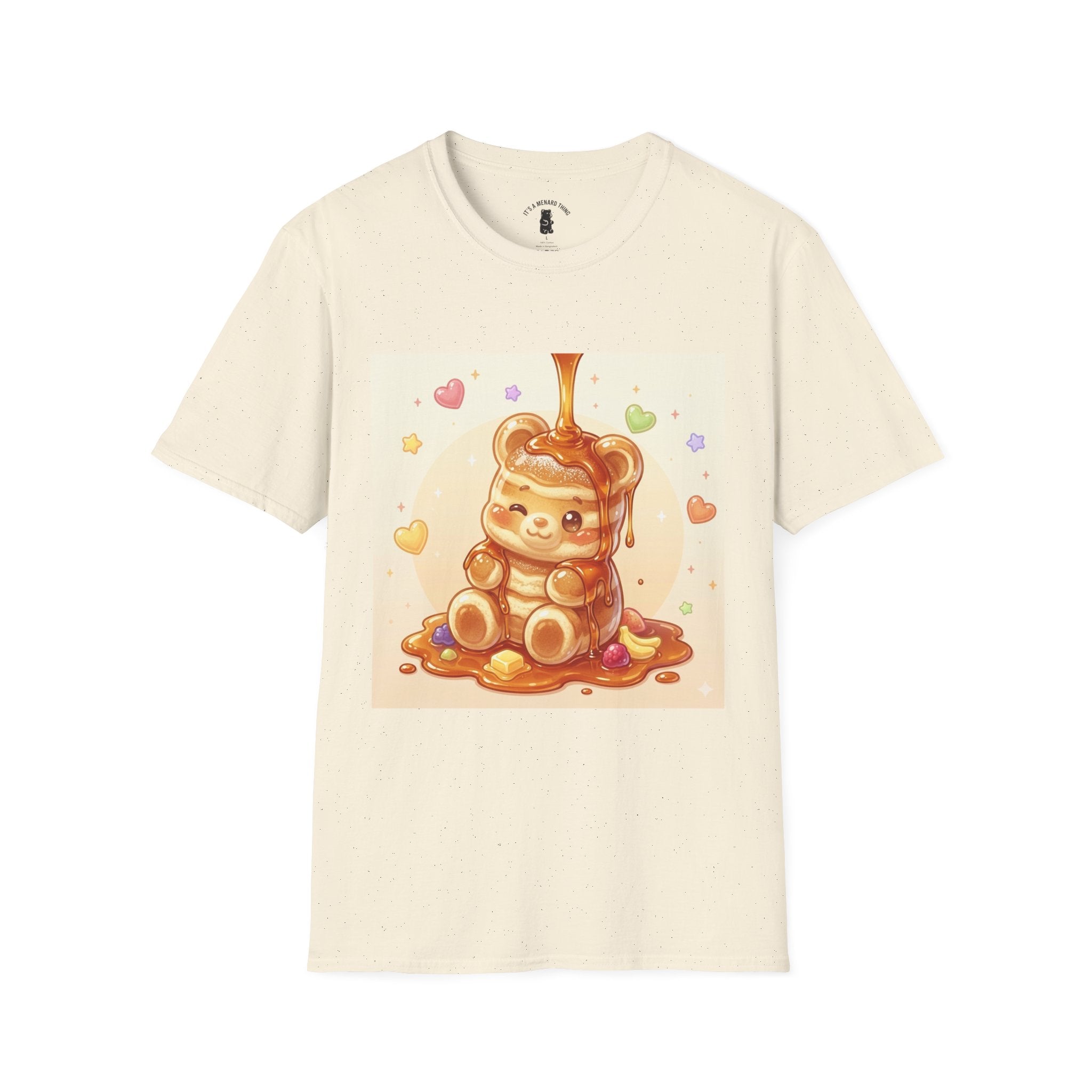 Cute Thick Fluffy Pancake Gooey Gummy Bear — Kawaii Illustration