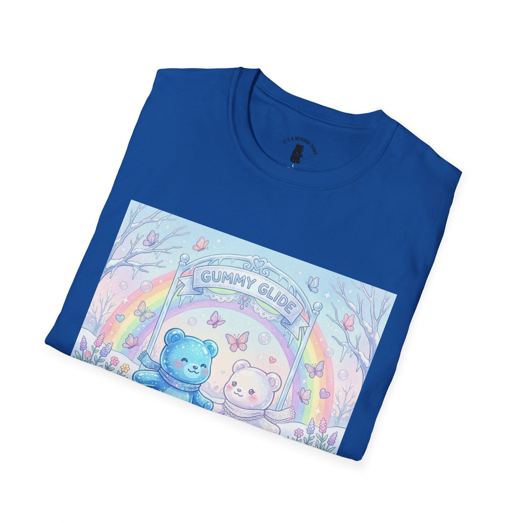 Ice Skating Romantic Adventure, Dou Gooey Gummy Bears— Kawaii Graphic T-Shirt