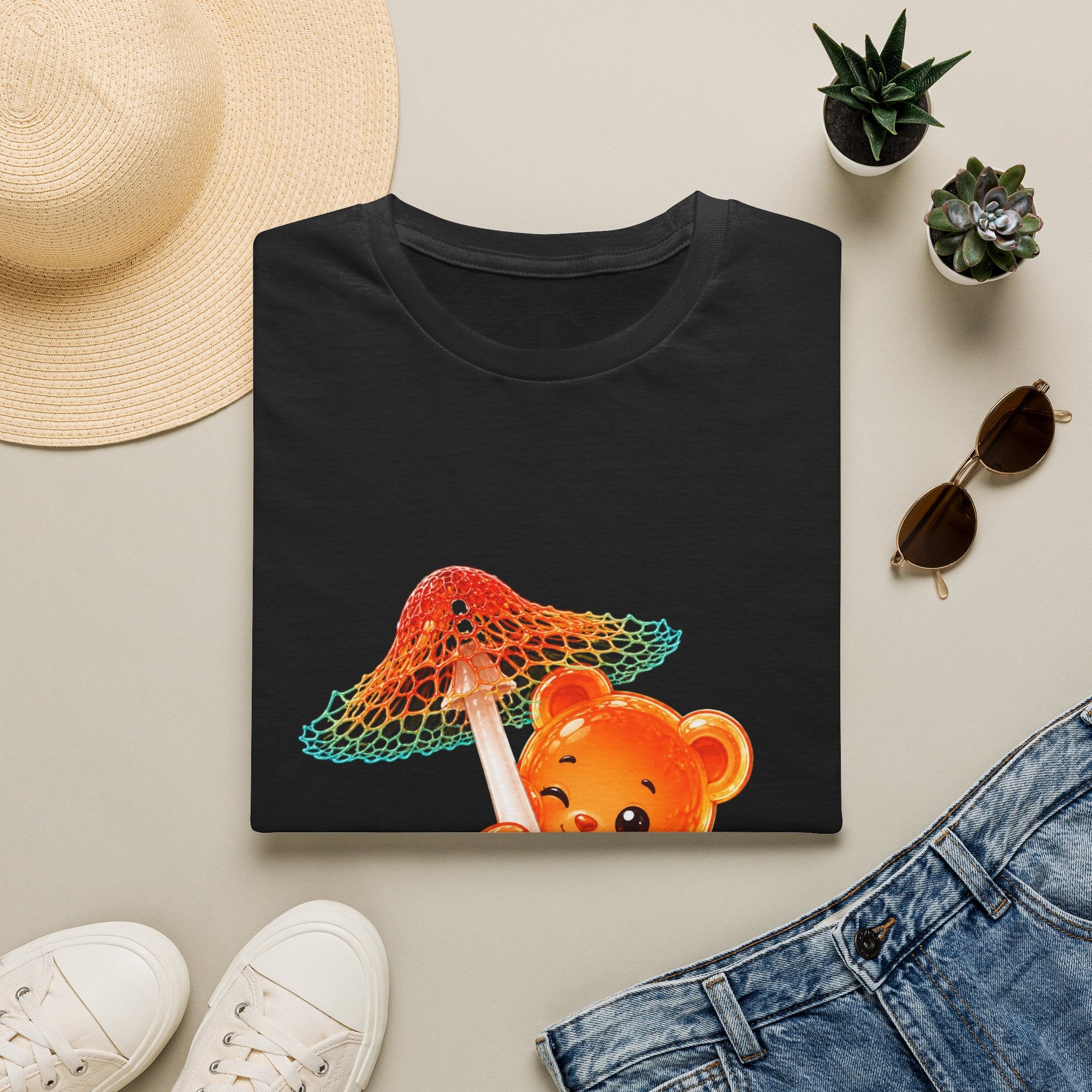 Rare Orange and Green Mushroom, Oozy Bear Gummy Friend Special- Graphic Shirt