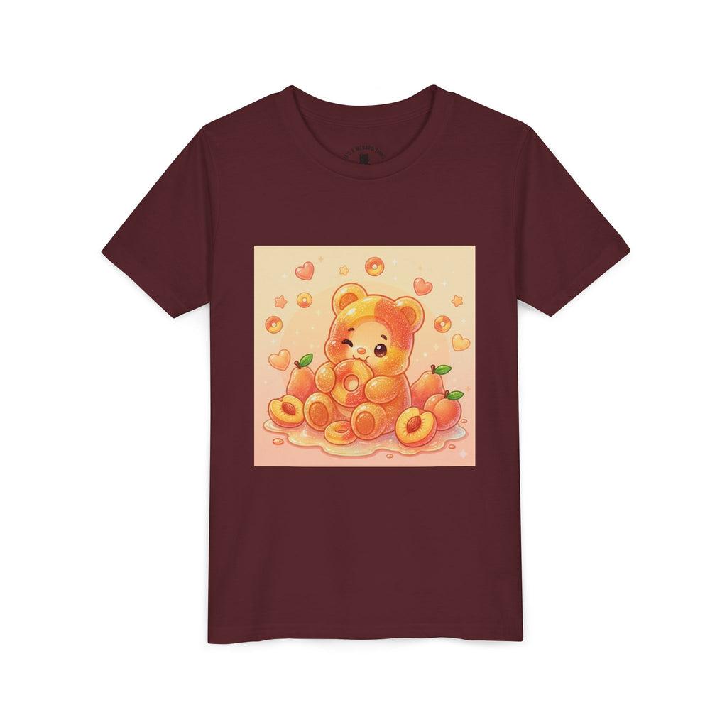 Peach Ring Gooey Gummy Bear Kids Short Sleeve Shirt