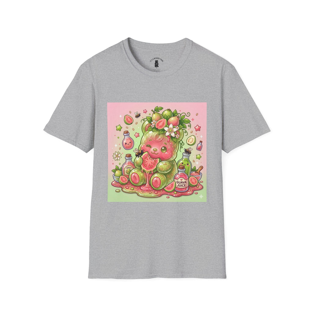 Sweet little Guava, Exotic Fruit Gooey Gummy Bear — Kawaii Graphic T-Shirt
