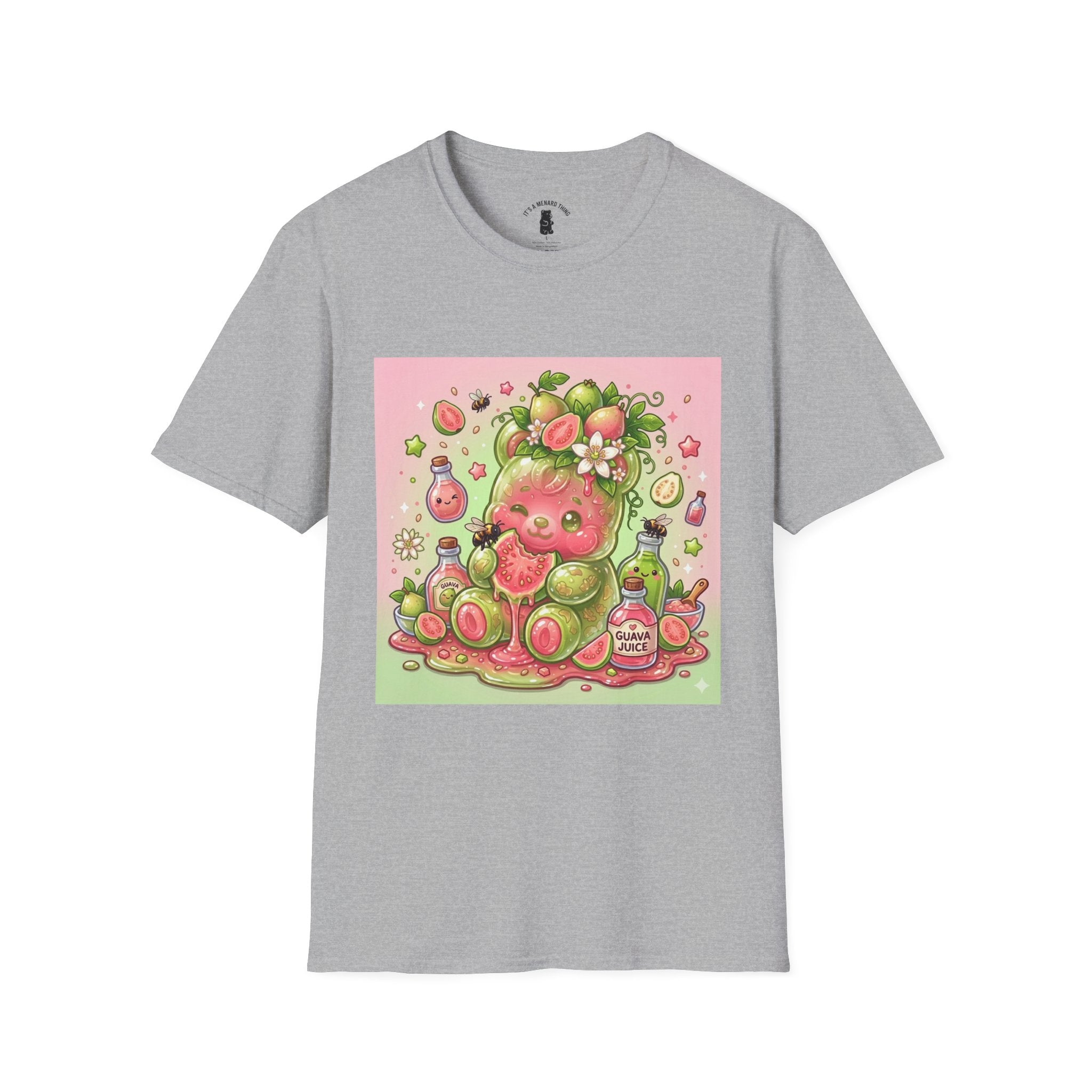 Sweet little Guava, Exotic Fruit Gooey Gummy Bear — Kawaii Graphic T-Shirt