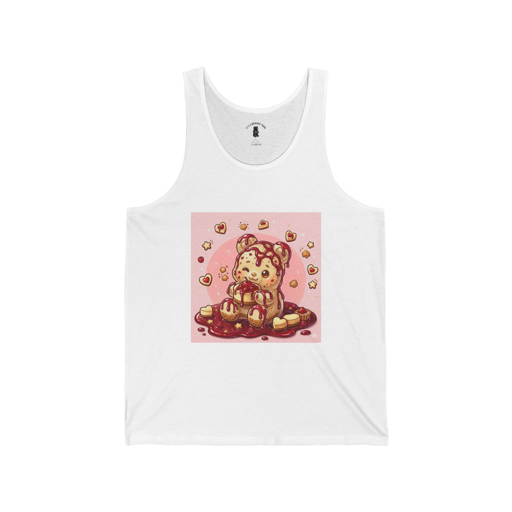 Surprise Me, Raspberry Cheese Cake Gooey Gummy Bear — Cute Graphic Tank Top