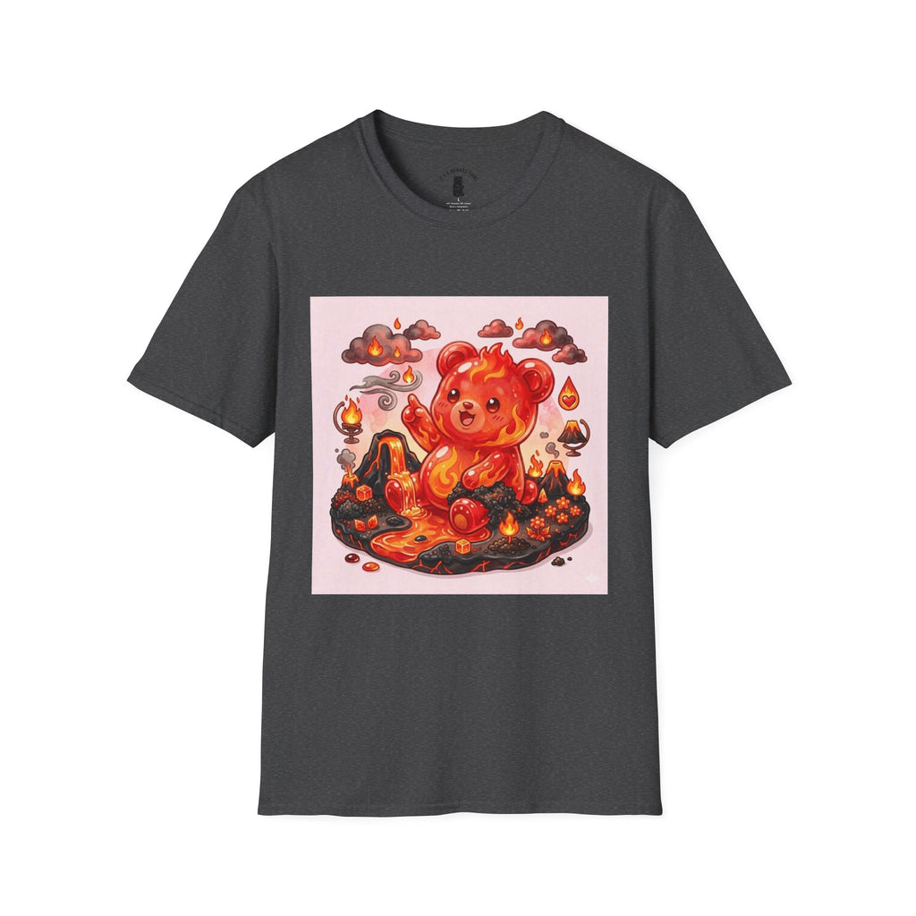 Elemental, Fire Style Volcano Red Gooey Gummy Bear — Cute Graphic T-Shirt