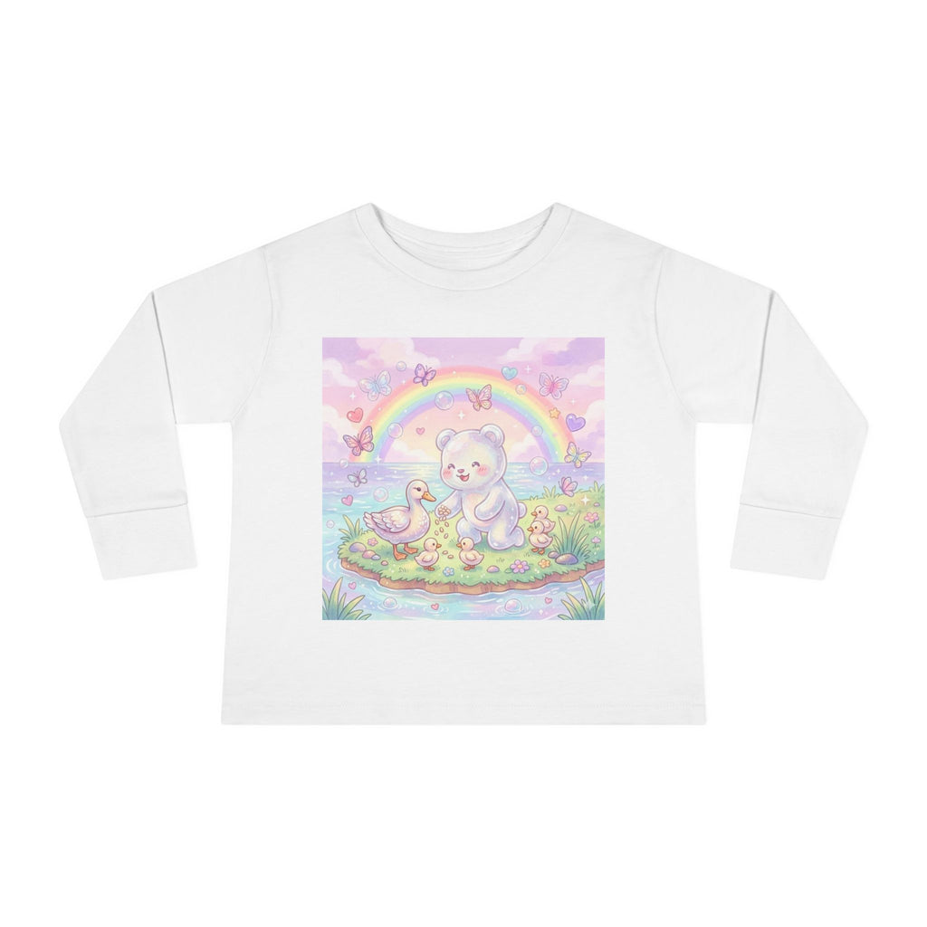 Feeding The Ducks at The Park, Oozy Bear Gummy Friend- Graphic Long Sleeve Shirt