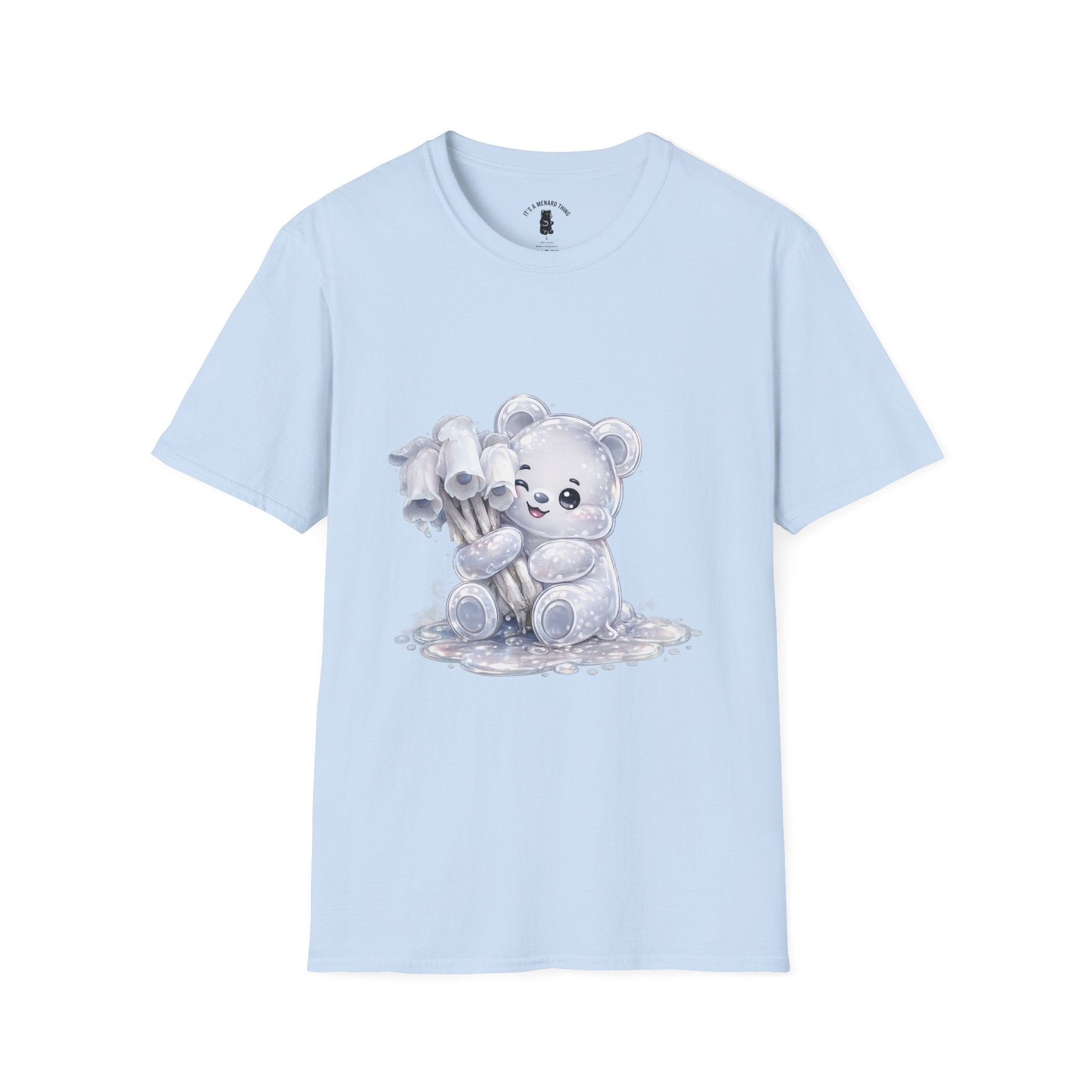 Special Ghost Pipe Mushroom Cluster, White Oozy Bear Gummy Friend- Graphic Shirt