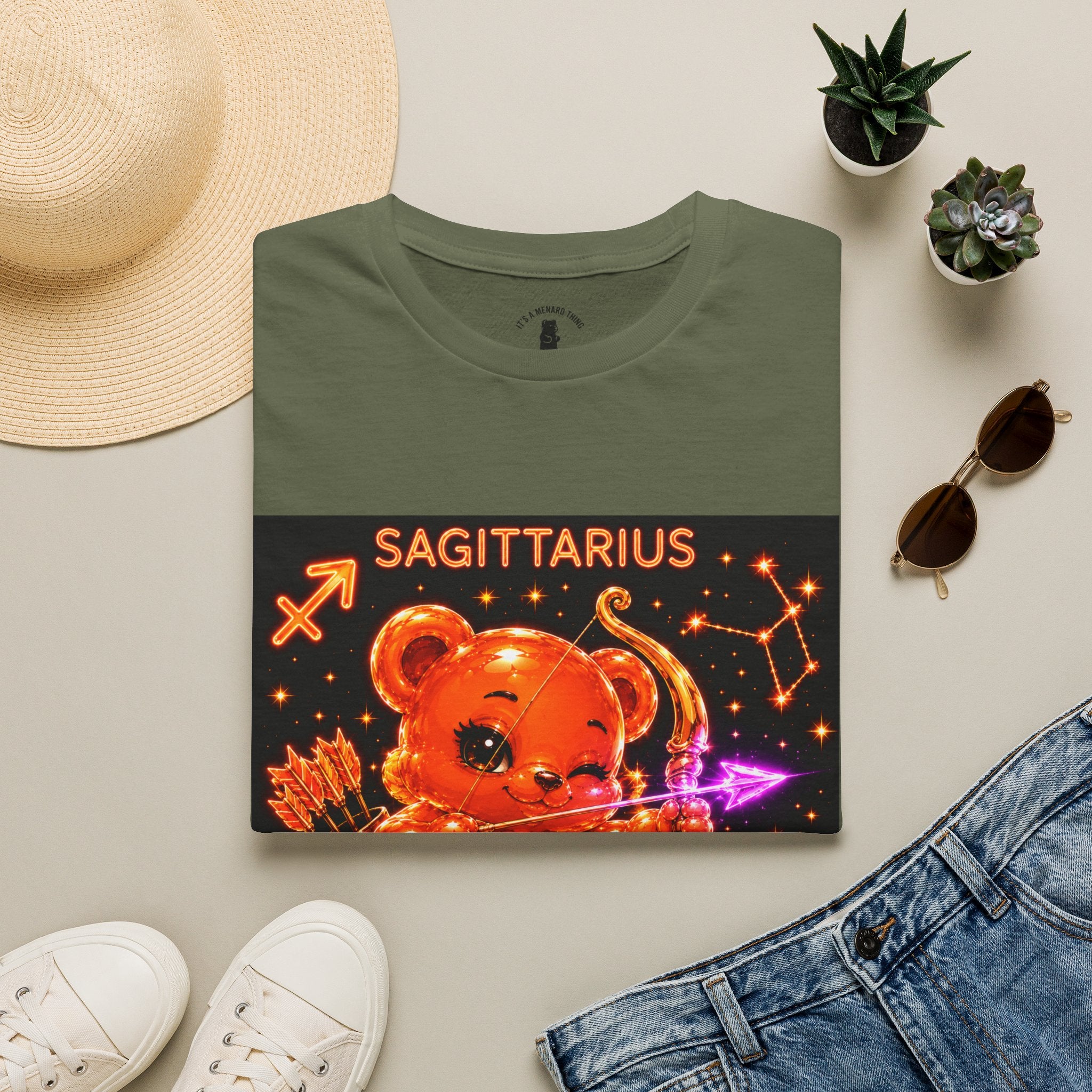 Sagittarius Zodiac Constellation Oozy Bear Special- Graphic Shirt