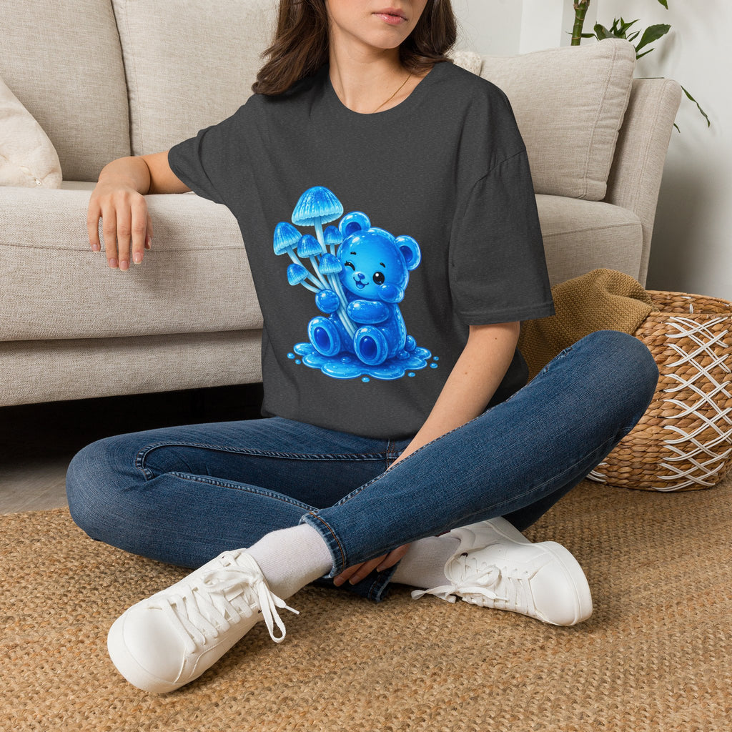 Small Cluster of Blue Mini pipe Mushrooms, Oozy Bear Special- Graphic Shirt