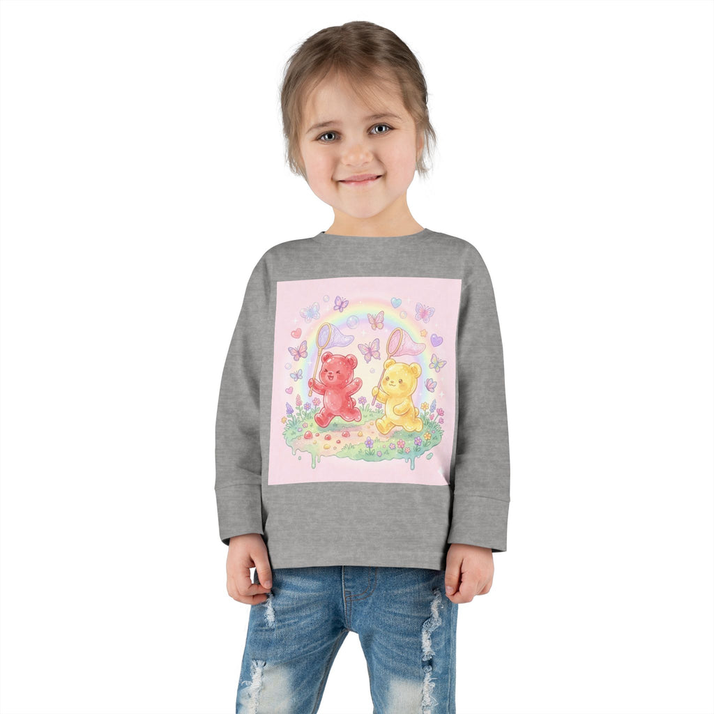 Catchin Butterflies, Oozy Bear Duo Friends- Graphic Long Sleeve Shirt