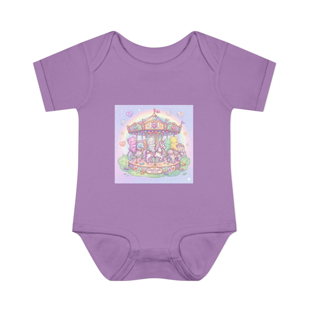 Gooey Gummies Carousel: Pastel Baby Bodysuit