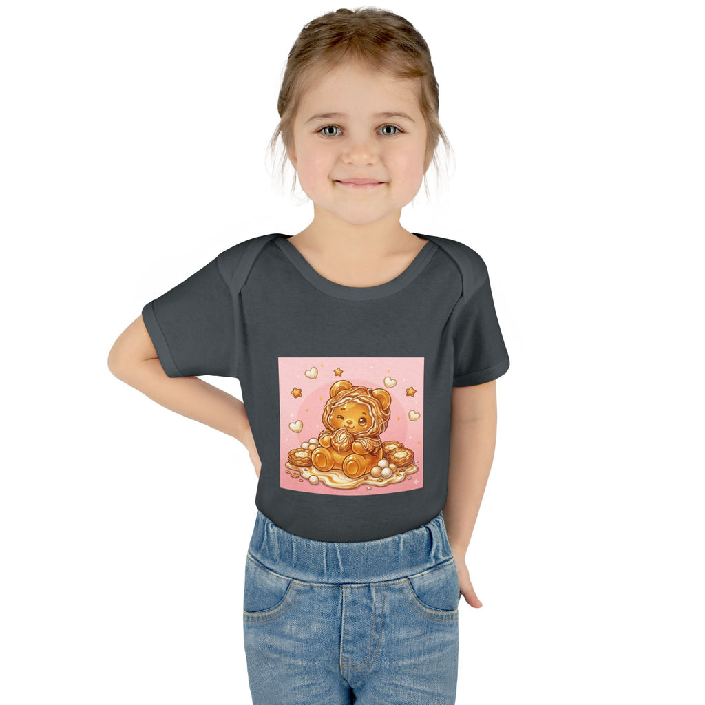 Cheese Danish Gooey Gummy bear in Puff PJs- Baby Onesie