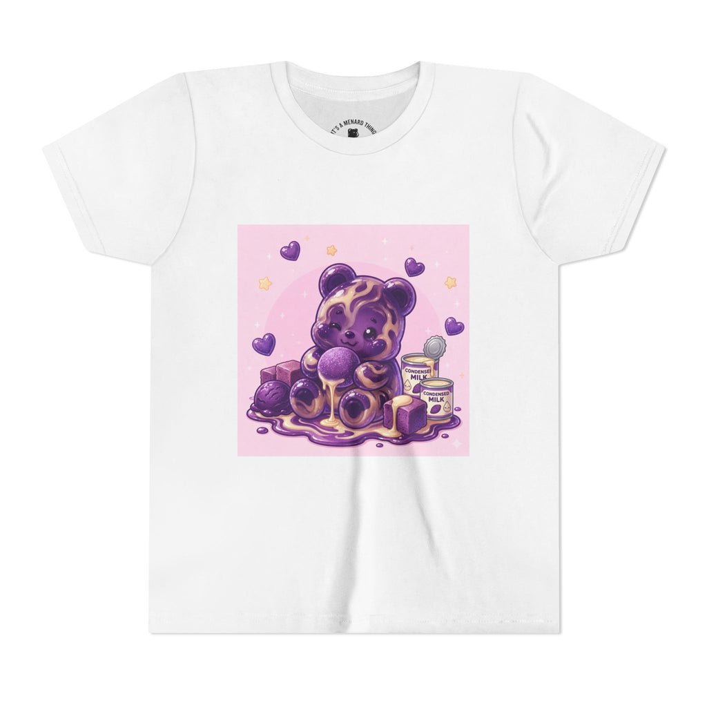 Ube & Condensed Milk Snack roll Gooey Gummy Bear Graphic Youth T-Shirt