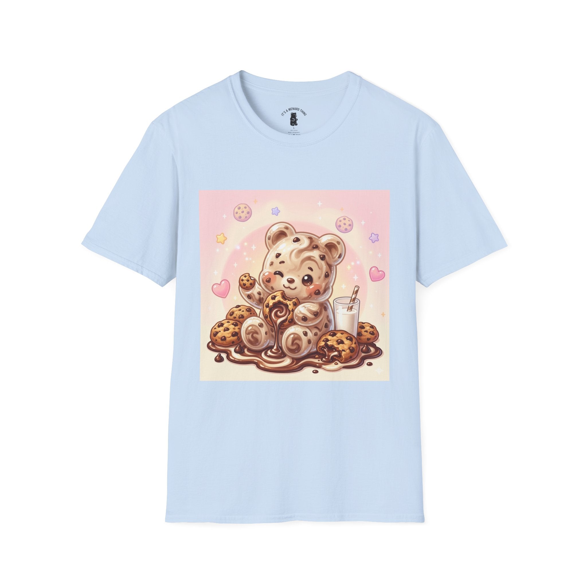 Cookies and Milk, Fudge Gooey Gummy Bear — Kawaii Graphic T-Shirt