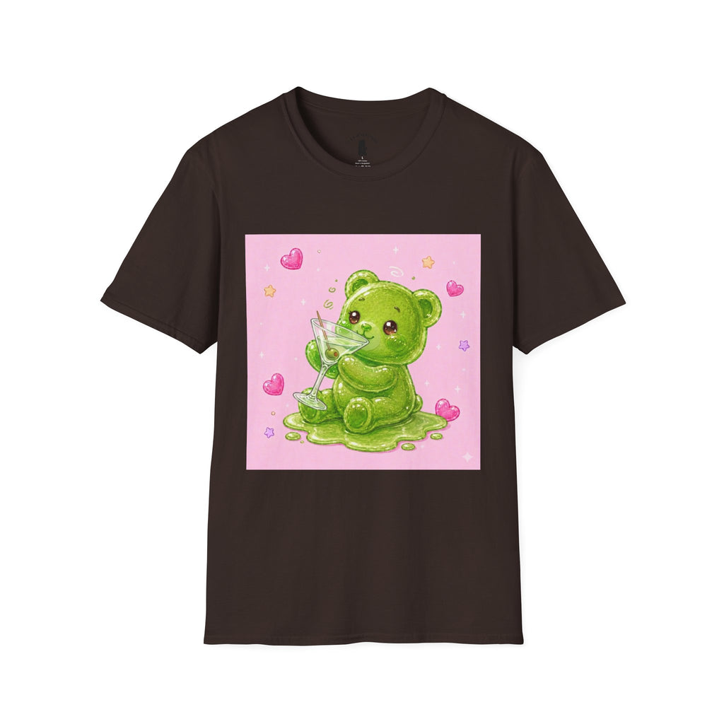 Yummy Martini, Green Oozy Boozy Gummy Drinking Pal- Kawaii Graphic Shirt