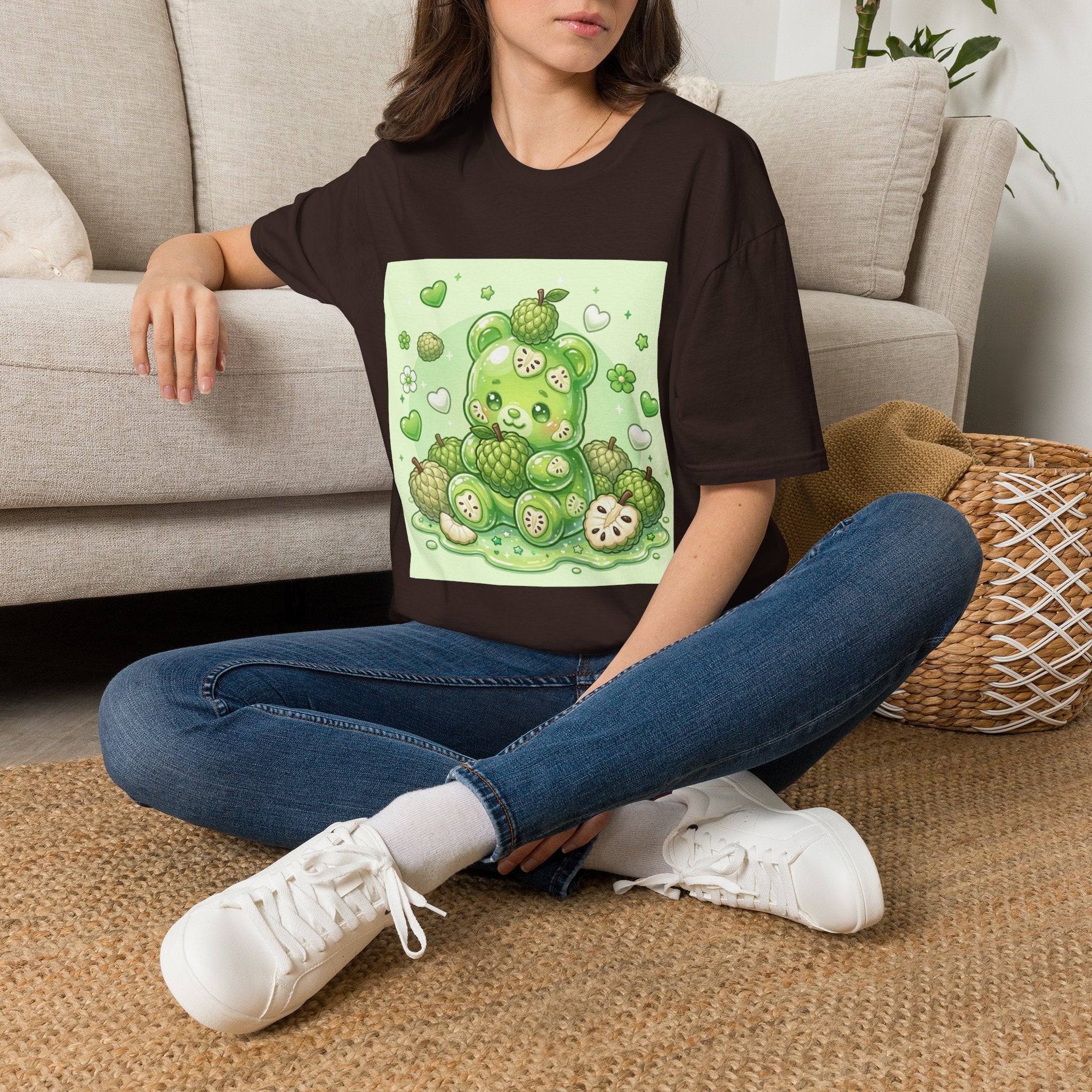 Yummy Ripe Sugar Apple, Exotic Oozy Gummy Bear- Kawaii Graphic Shirt