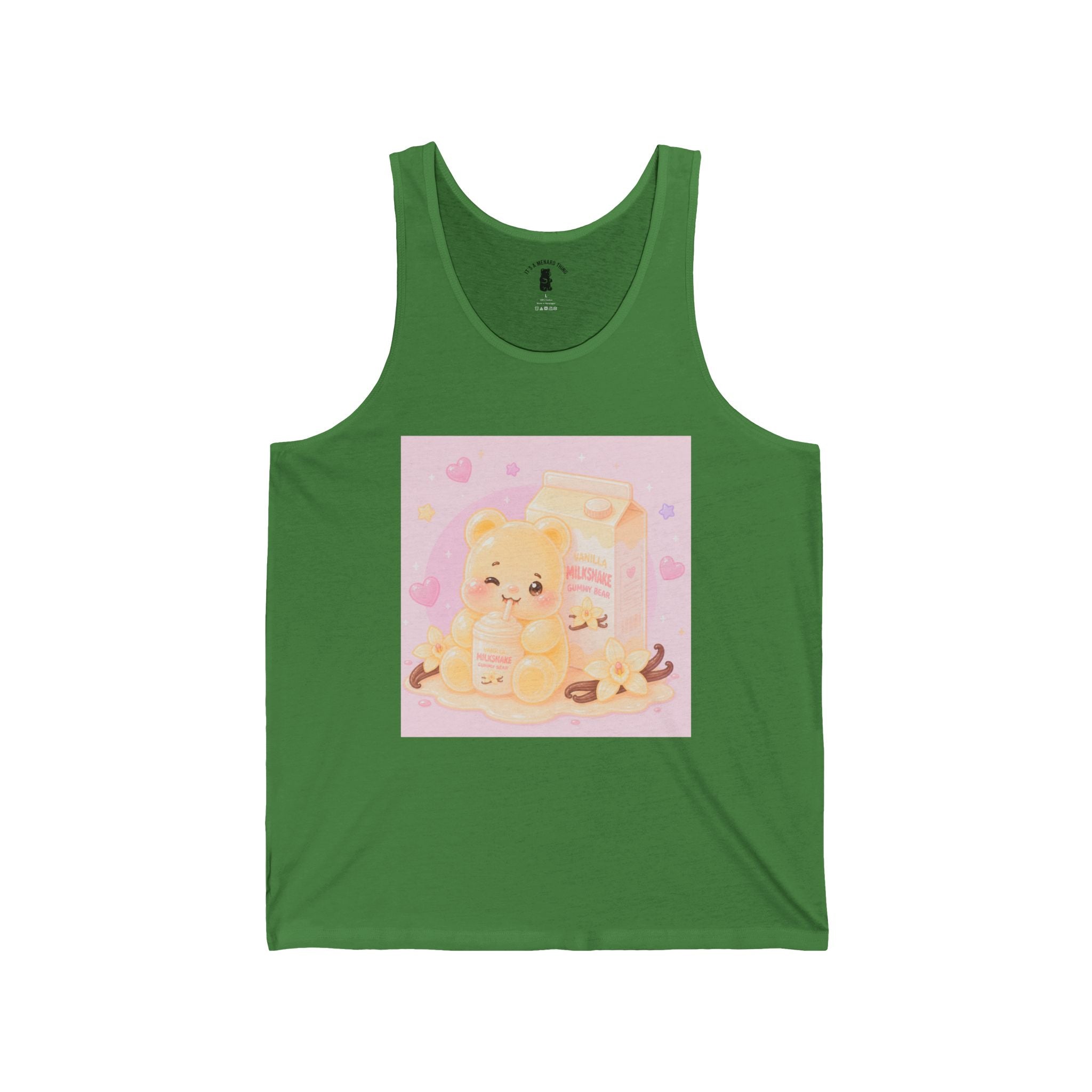 Vanilla Milkshake Gooey Gummy Bear — Pastel Graphic Tank Top