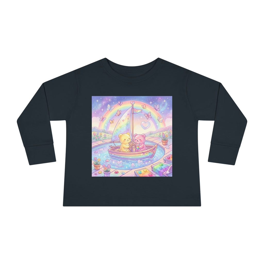 Sail Boating Time, Oozy Bear Dou Friends- Graphic Long Sleeve Shirt