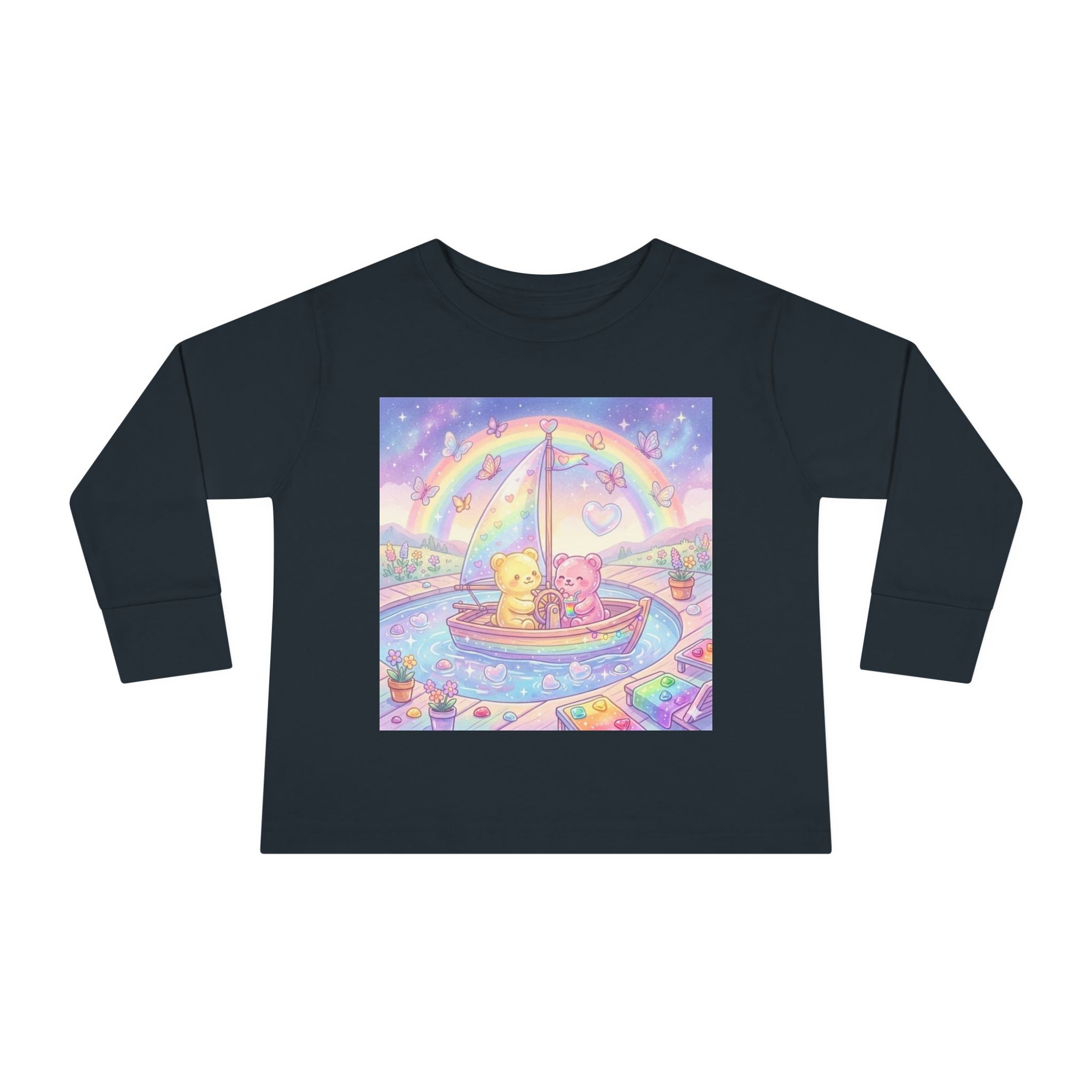 Sail Boating Time, Oozy Bear Dou Friends- Graphic Long Sleeve Shirt