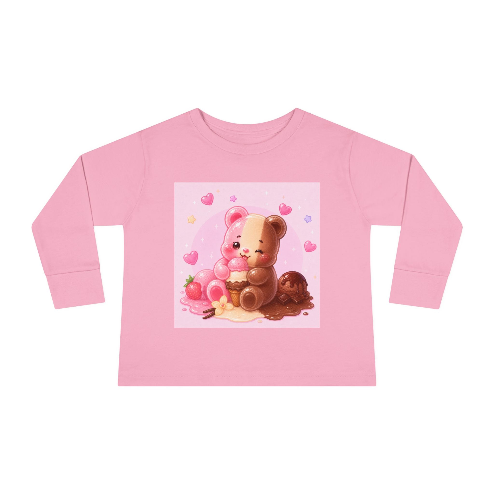 Neapolitan Ice Cream Special, Oozy Bear Gummy Friend- Kids Long Sleeve Shirt