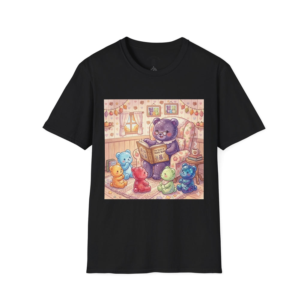 Nana Gummy Story Time, Gooey Gummy Friends- Kawaii Graphic T-Shirt