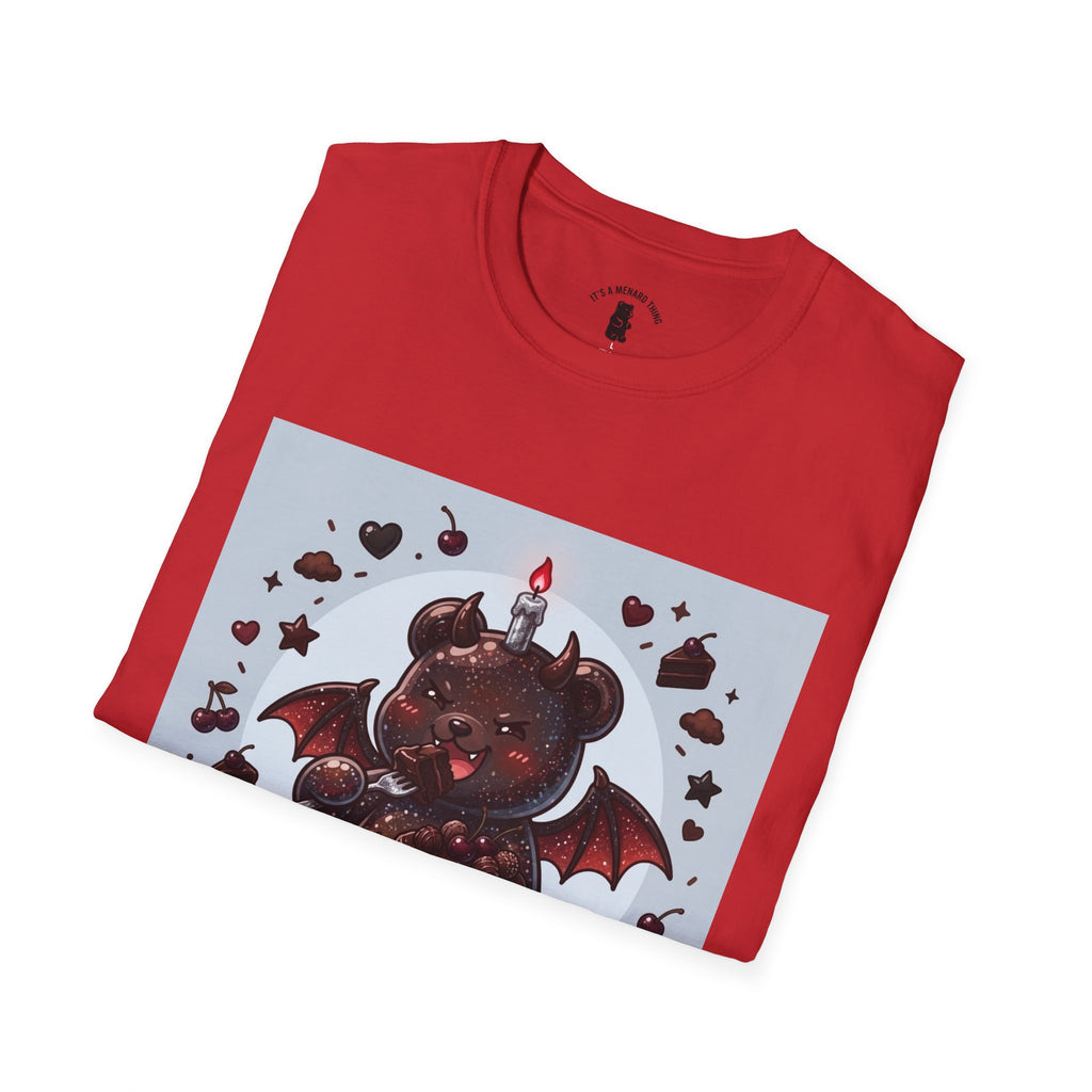 Devils food Cake Demon, Gooey Fudge Gummy Bear — Kawaii Graphic Tee