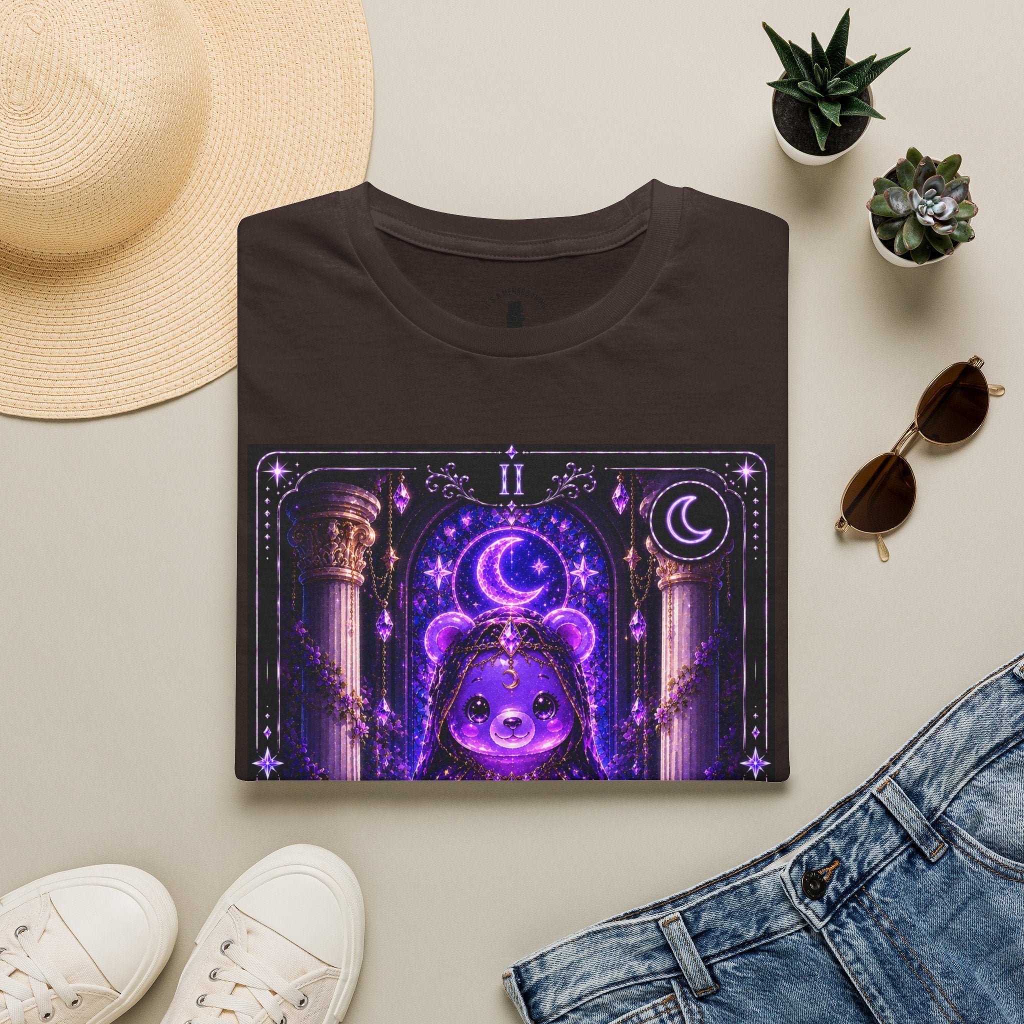 The High Priestess Tarot Mystical Oozy Bear Special Addition- Graphic Shirt