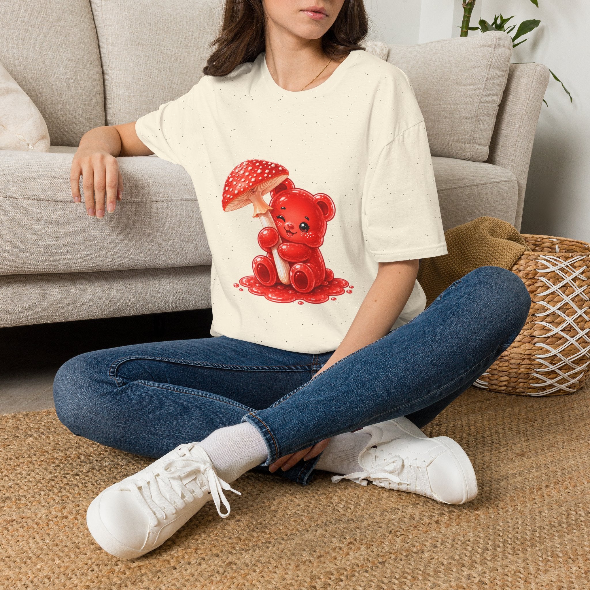The Fly Agaric Fungi Special, Red Oozy Bear Gummy Friend- Graphic Shirt