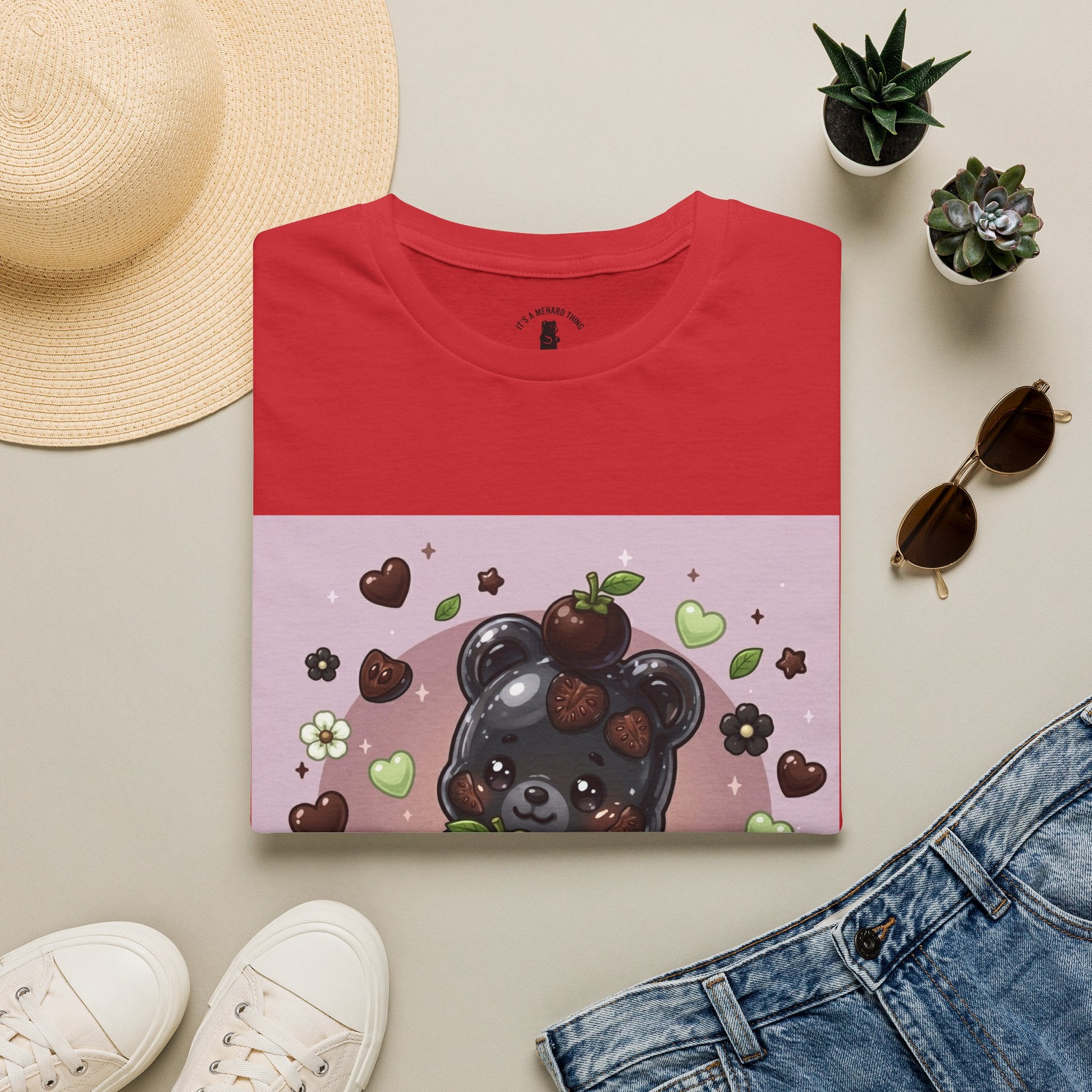 Special Black Sapote Fruit, Exotic Oozy Gummy Bear — Kawaii Graphic Shirt