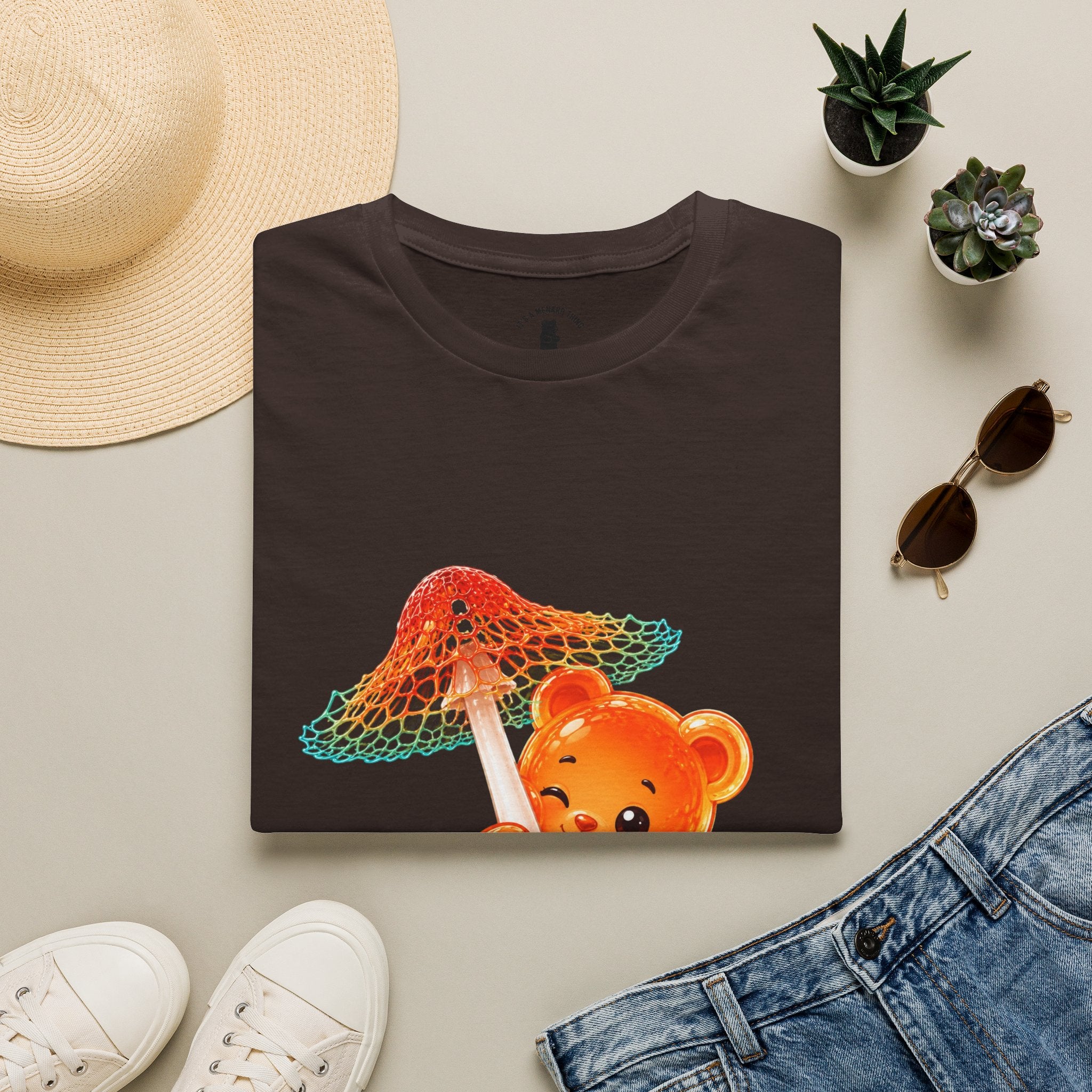 Rare Orange and Green Mushroom, Oozy Bear Gummy Friend Special- Graphic Shirt