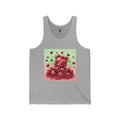 Pomegranate Ripe Red, Gooey Gummy Bear Friend - Cute Graphic Tank Top