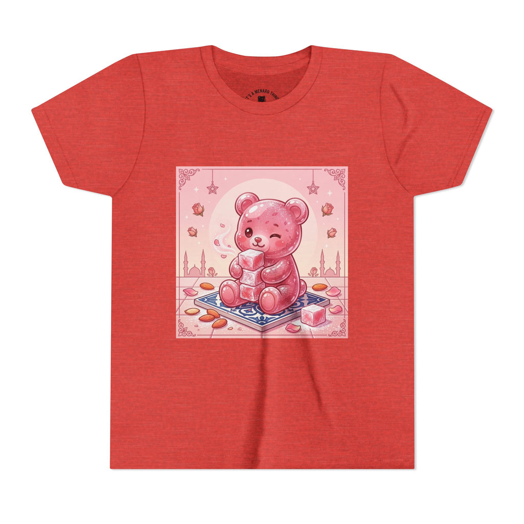 Turkish Delight Rose Water Gooey Gummy Bear- Illustration Youth T-Shirt
