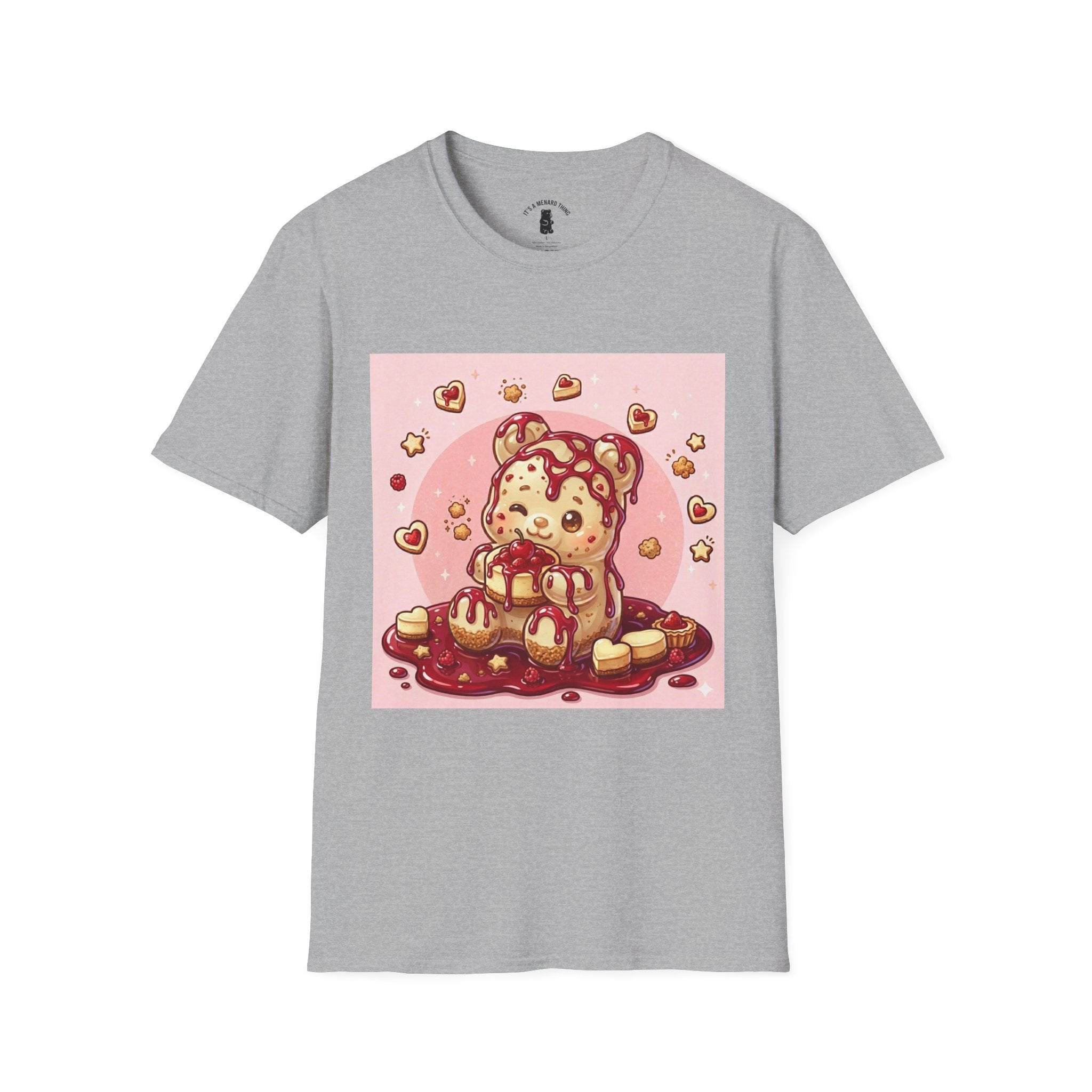Raspberry Cheese Cake Gooey Gummy Bear — Kawaii Grapic T-Shirt