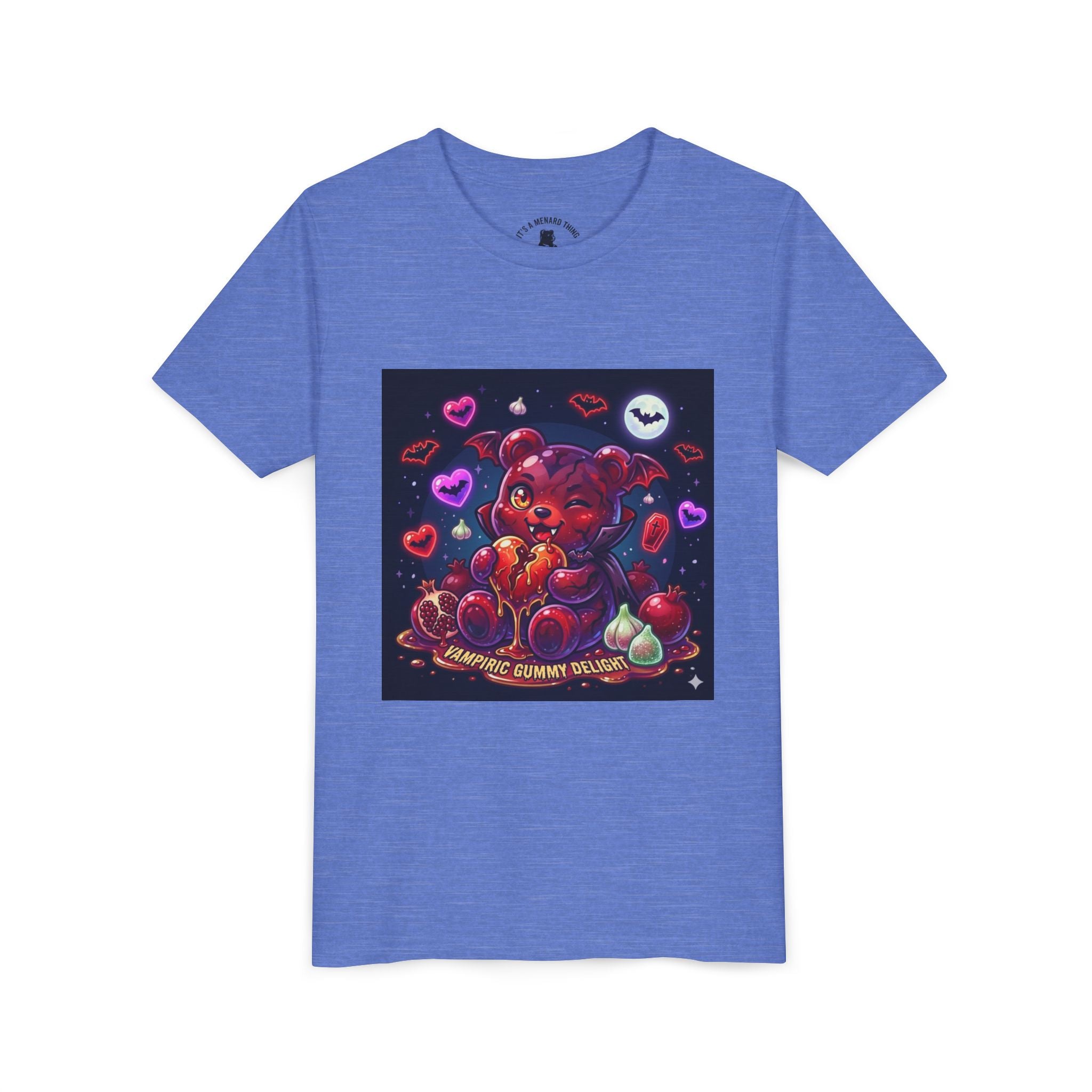 Halloween Vampire Gooey Gummy Bear - Cute Goth Heart Graphic Shirt