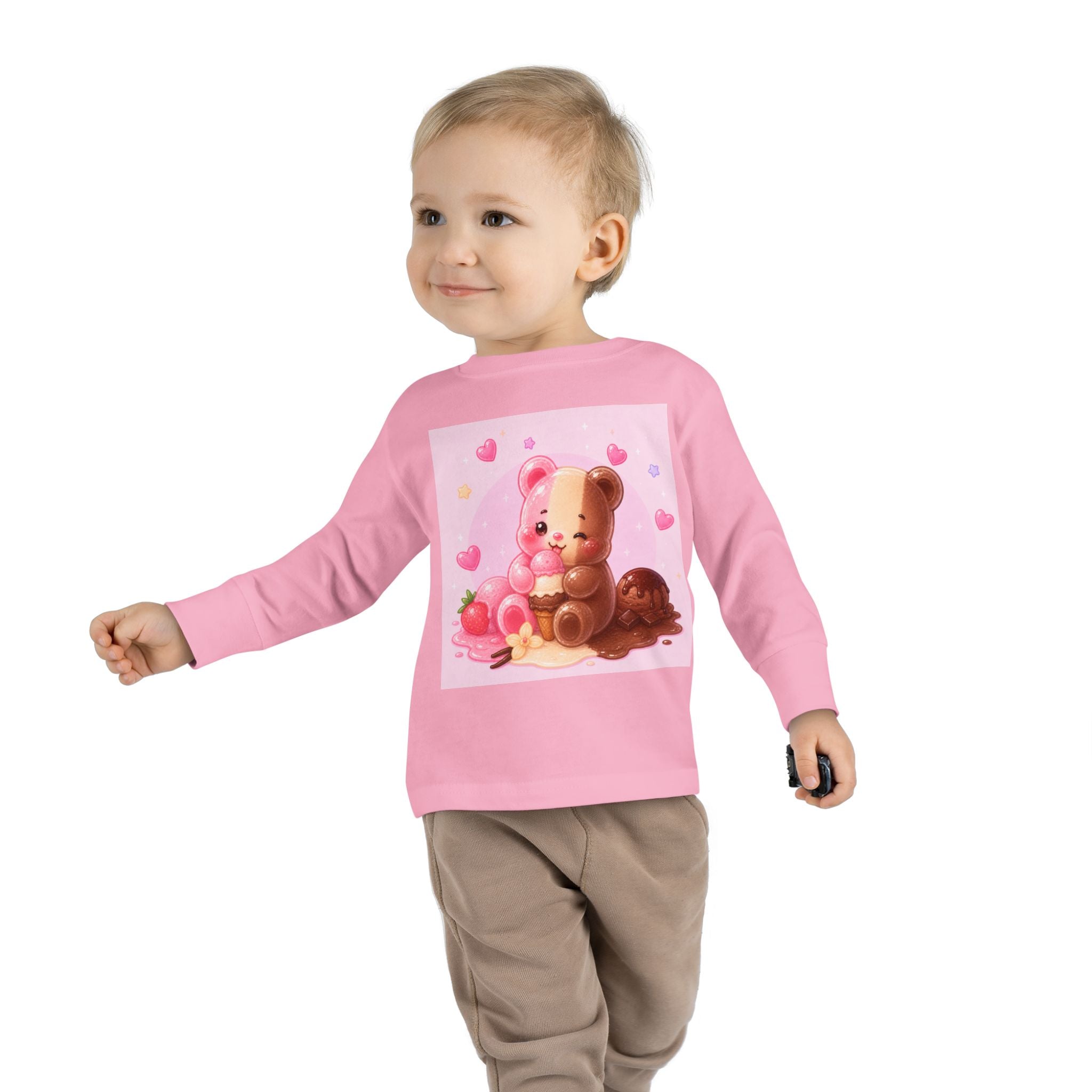 Neapolitan Ice Cream Special, Oozy Bear Gummy Friend- Kids Long Sleeve Shirt