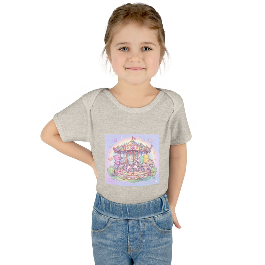 Gooey Gummies Carousel: Pastel Baby Bodysuit