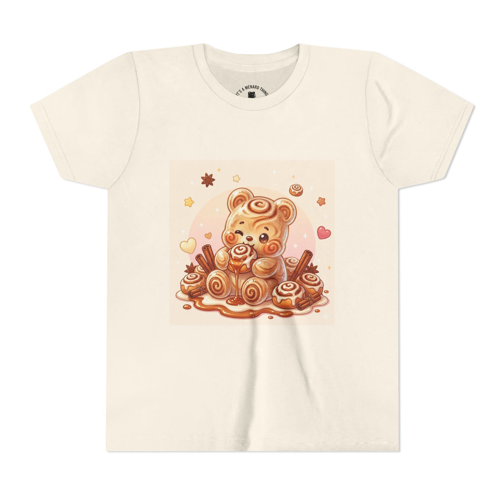 Cinnamon Swirl & Frosting Gooey Gummy Bear Graphic Youth T‑Shirt