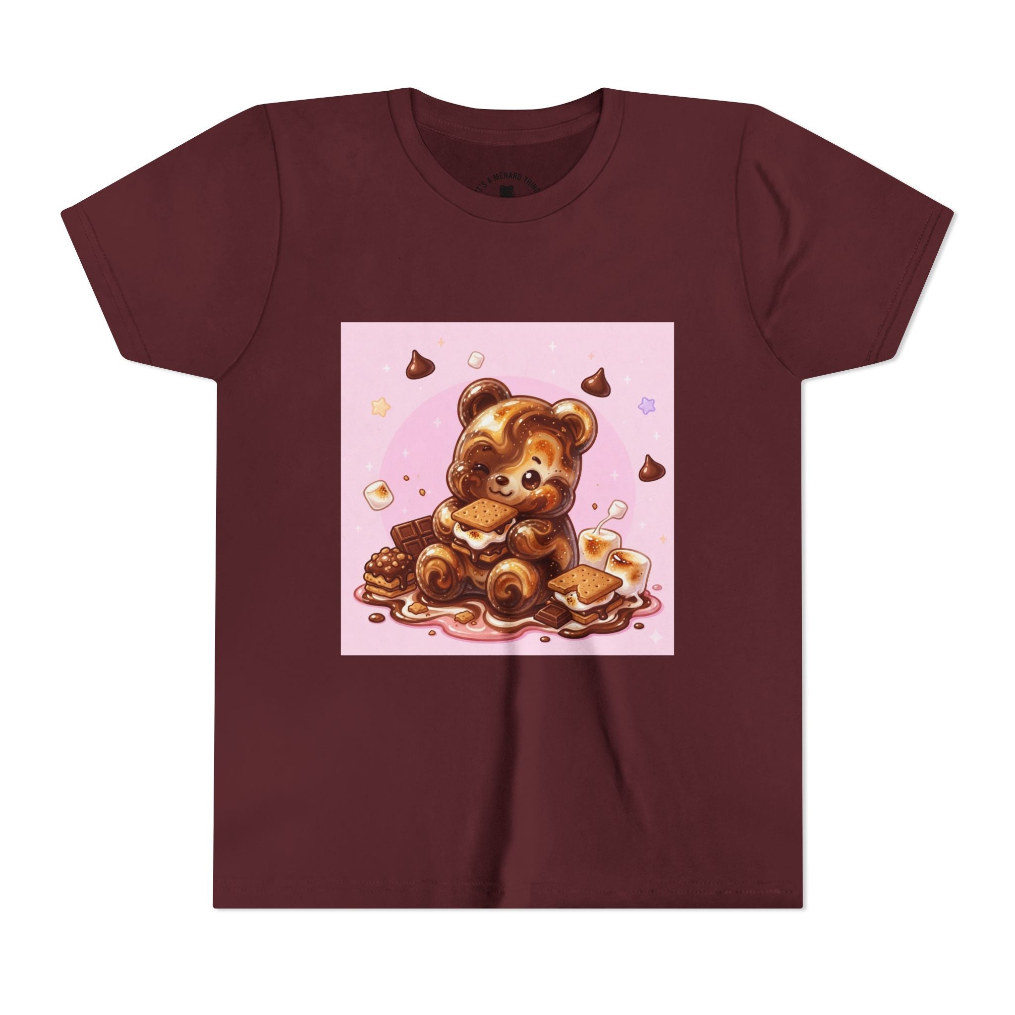 Chocolate, Marshmello S'more Gooey Fudge Gummy Bear Dessert Graphic Tee