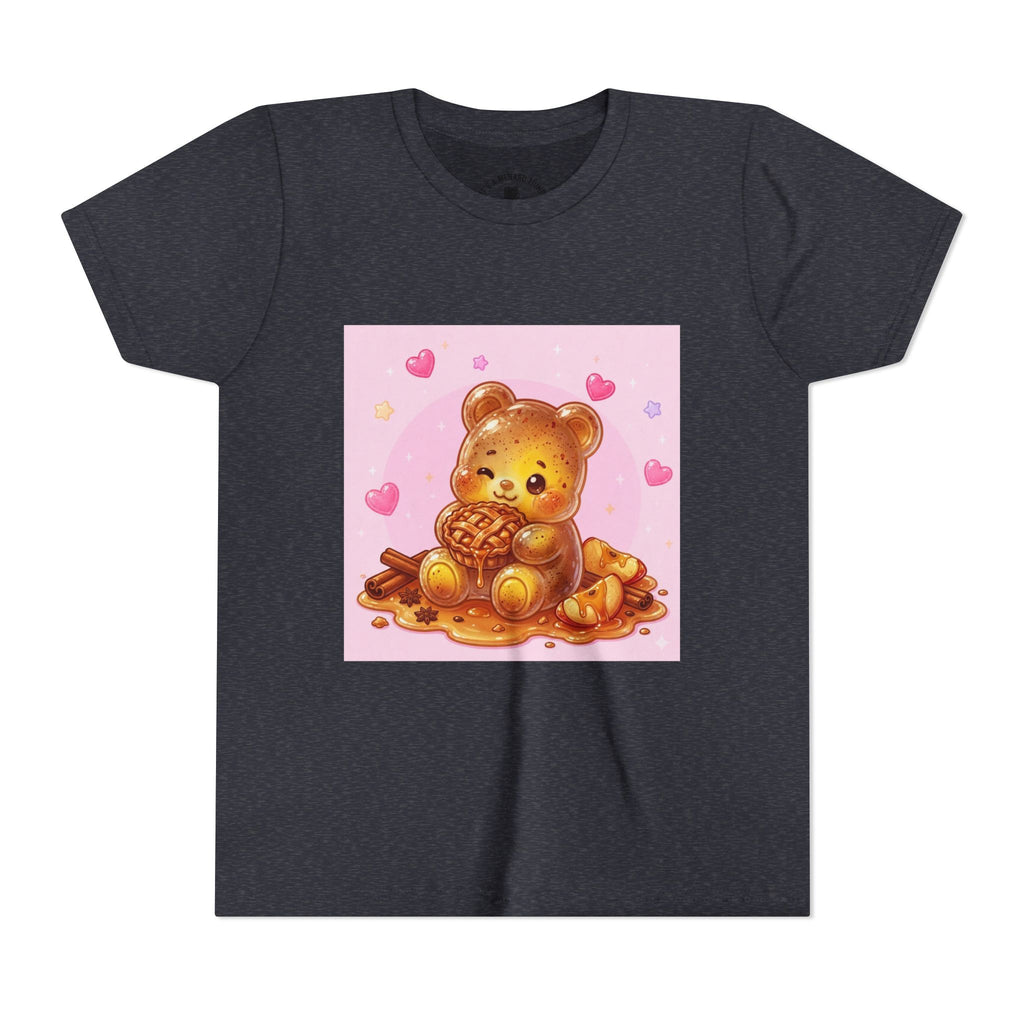 Warm Apple Cinnamon Pie Gooey Gummy Bear Hearts Youth Tee