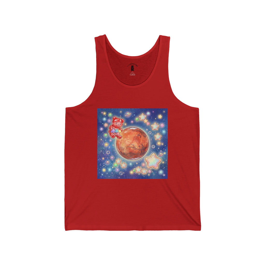 Take me To Mars Home, Special Crystal Red Gooey Gummy Bear— Kawaii Graphic Design