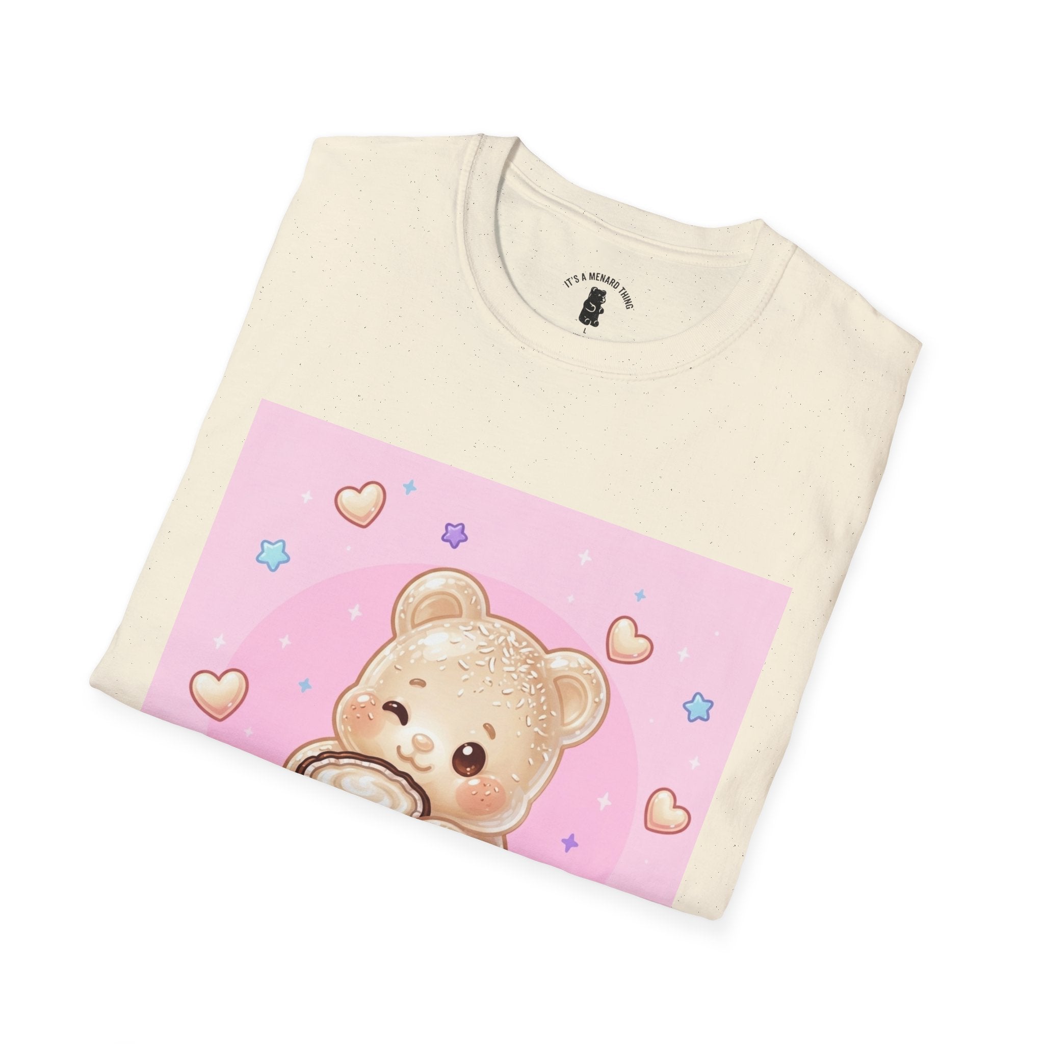 Coconut Milk Gooey Gummy Bear T-Shirt — Kawaii Dessert Graphic Tee