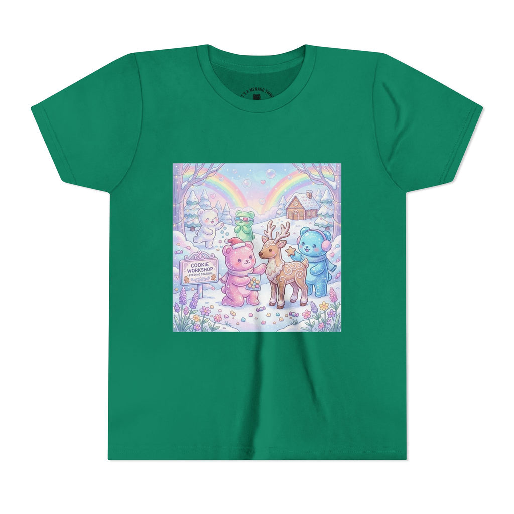 Gooey Gummies Feed Reindeer Graphic Youth Shirt