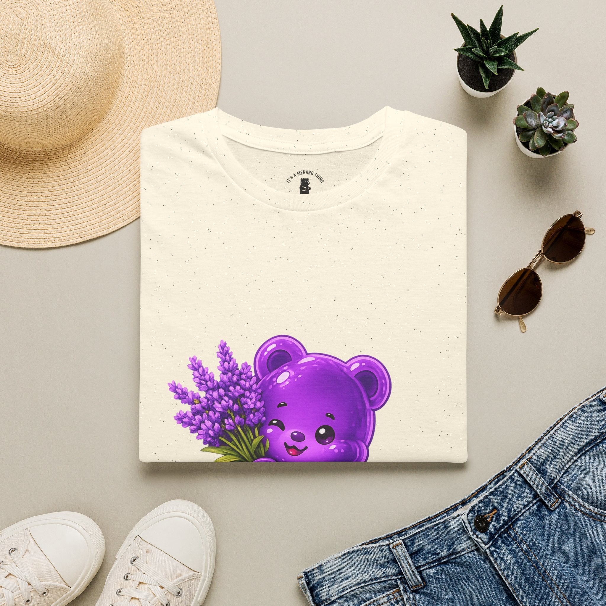 Special Lavender flower, Oozy Bear Gummy Friend- Graphic Shirt