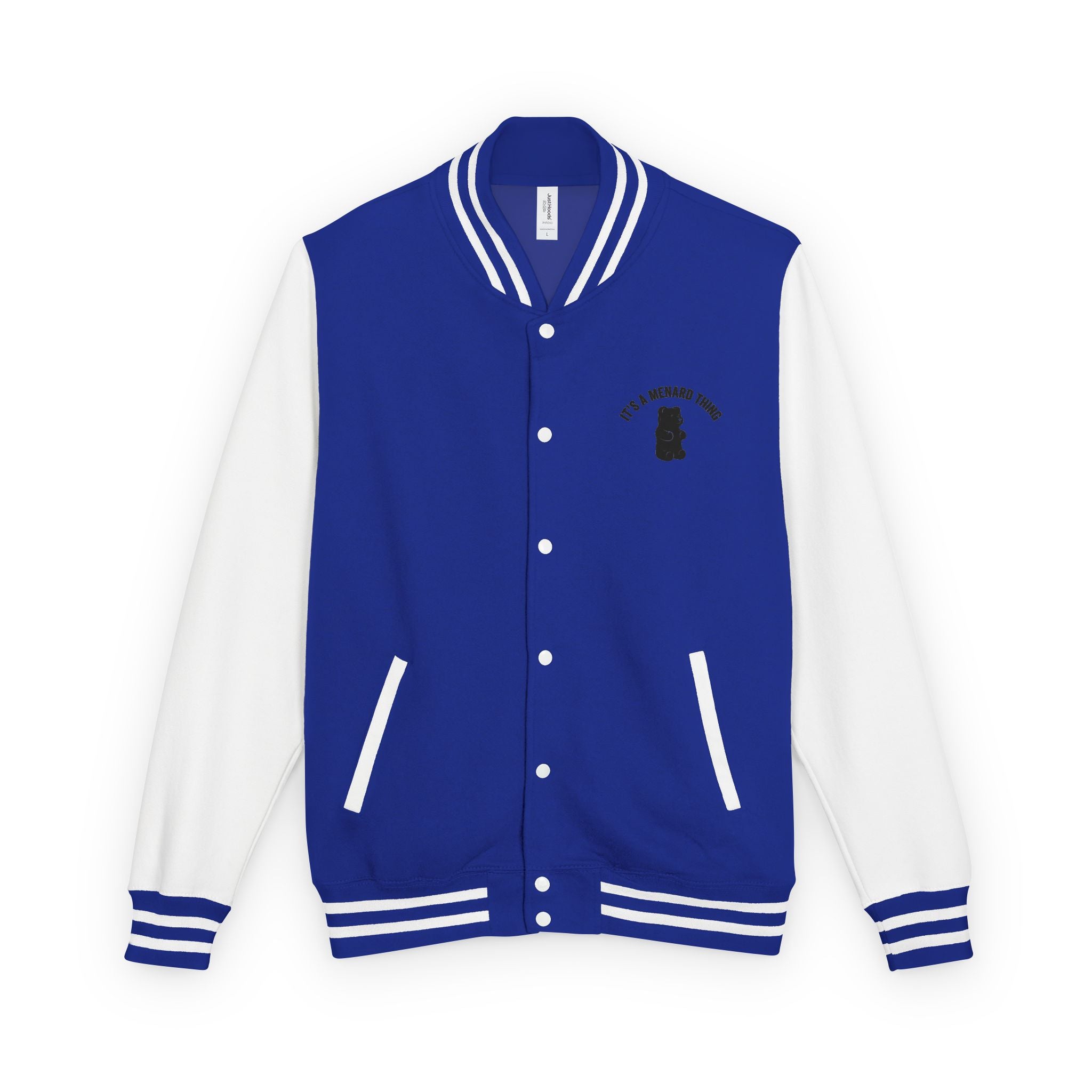 White Ghost Pipe Custer, Oozy Bears Mushroom Special- Letterman Graphic Jacket