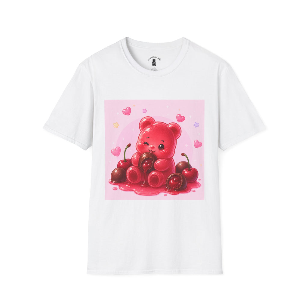 Chocolate Cherry Gooey Gummy Bear T-Shirt — Kawaii Graphic Tee