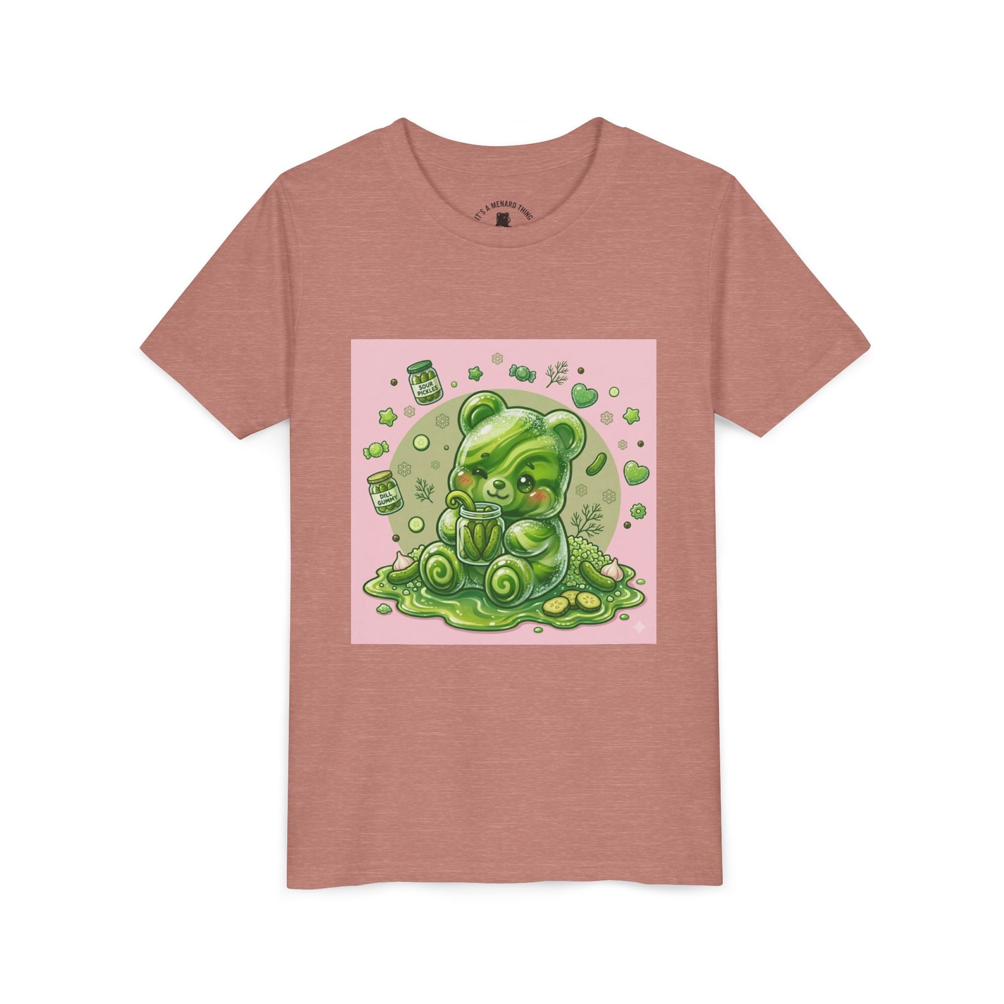 Tart Dilly Green Pickle Gooey Gummy- Graphic Youth T-Shirt