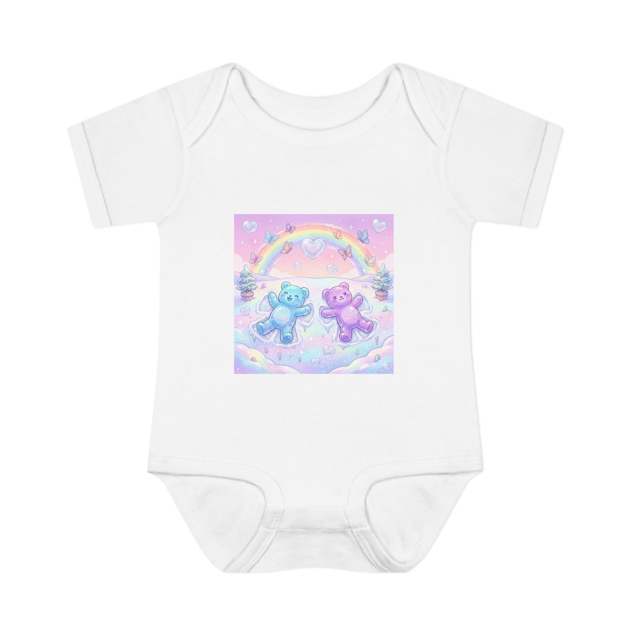 Twin Snow Angel Gooey Gummy Bears Infant Bodysuit — Cute Baby Onesie