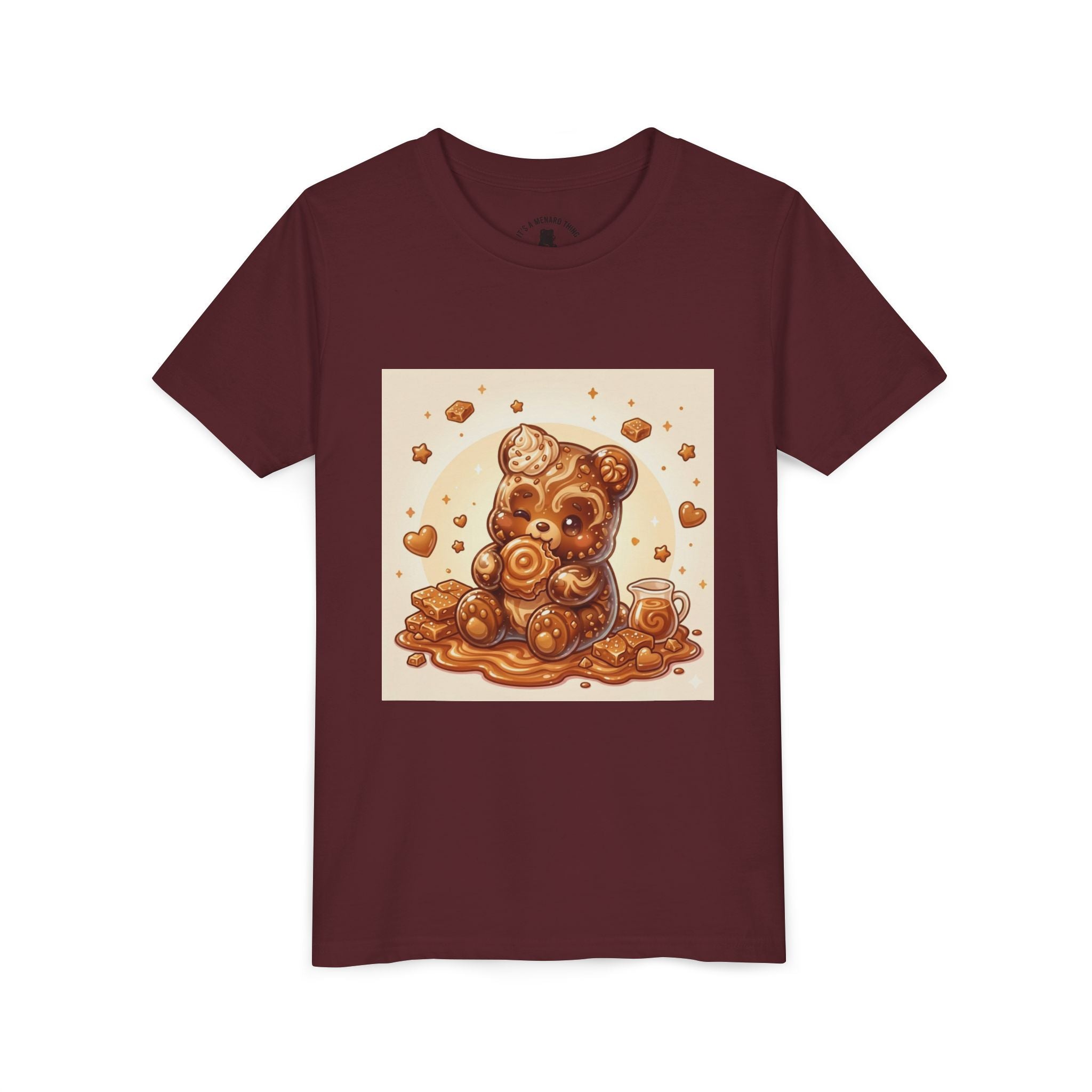 Cinnamon Coffee Cake Gooey Gummy Bear Graphic Kids Shirt