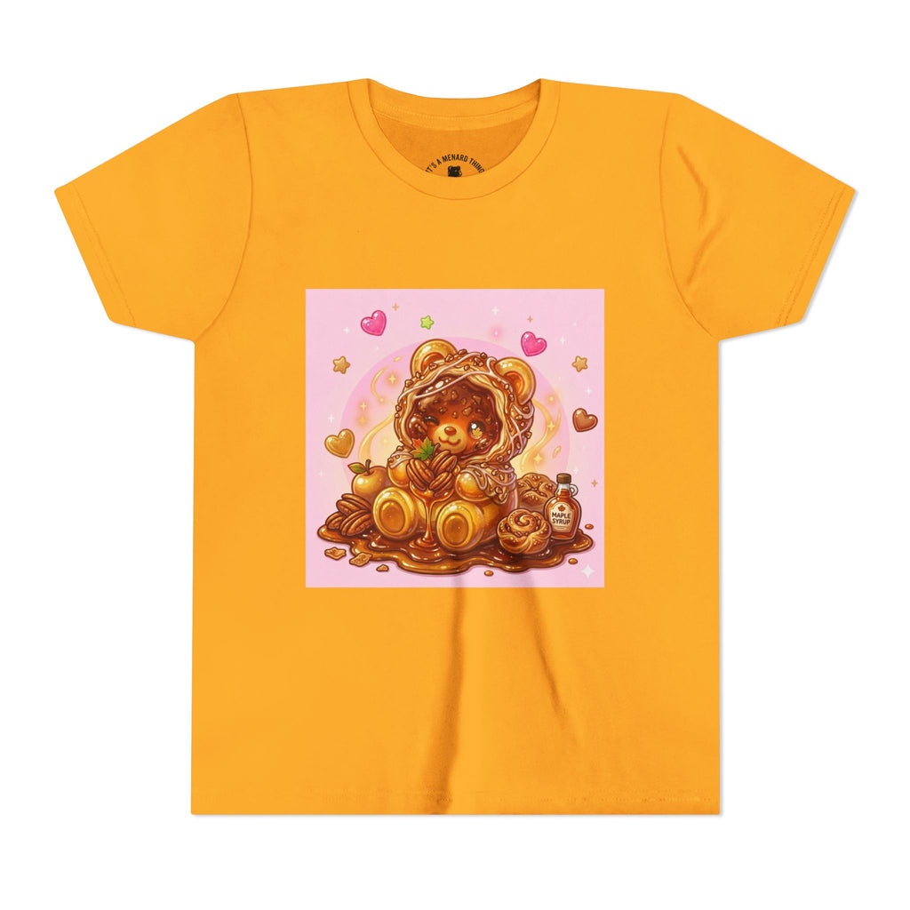 Cinnamon, Butter & Pecan Danish Gooey Gummy Bear Youth T-Shirt