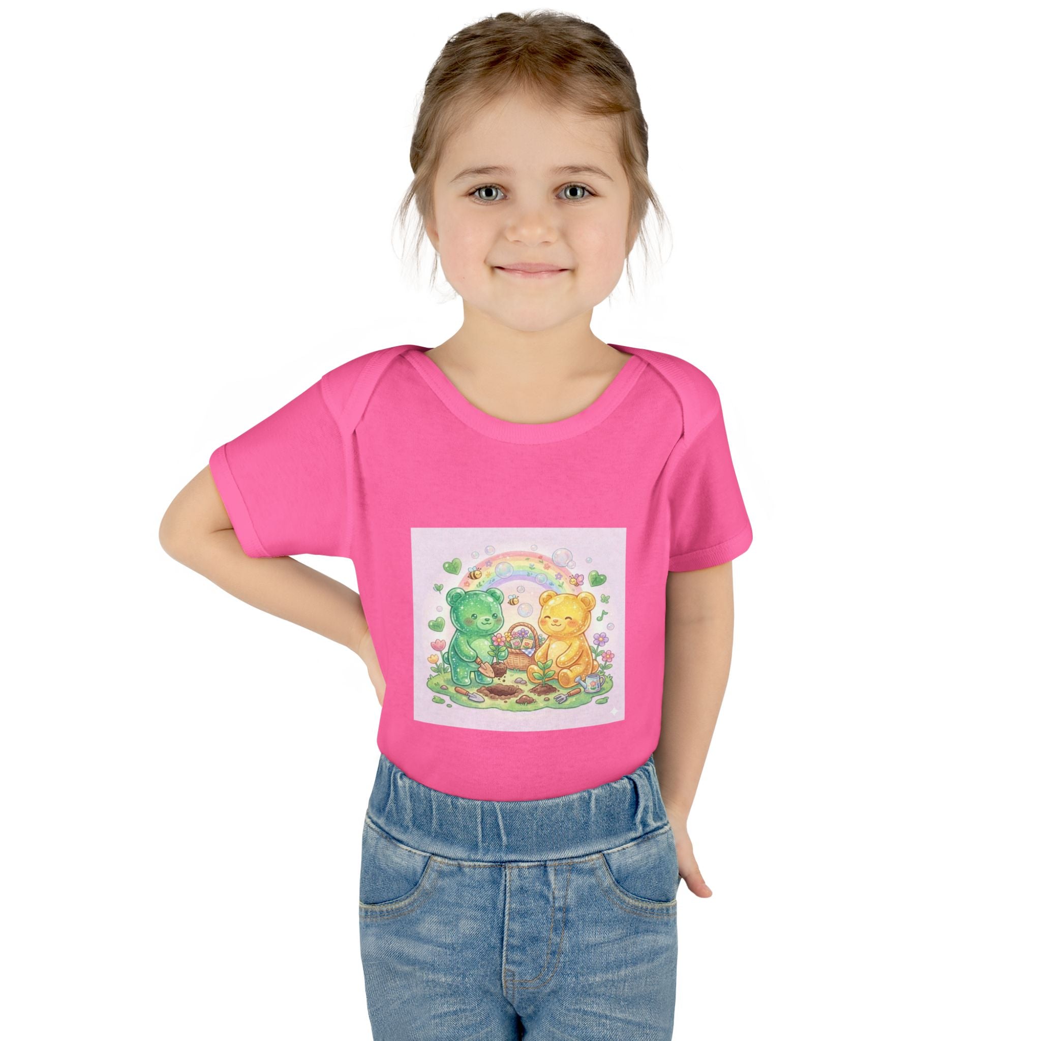 Copy of Infant Bodysuit — Oozy Gummy Bears Gardening Baby Onesie