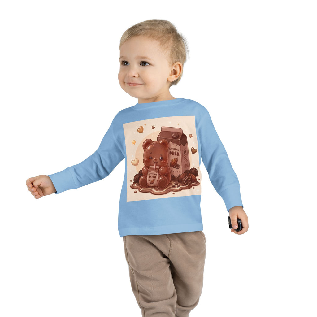 Chocolate Milk Oozy Bear- Graphic Long Sleeve Shirt